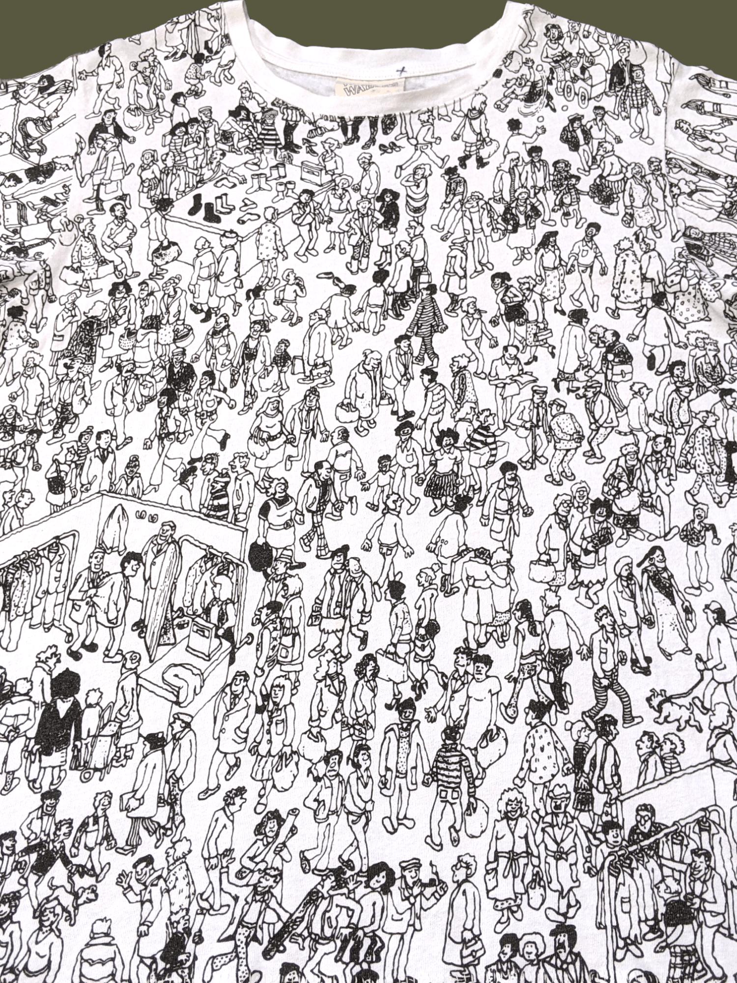 Disney × Vintage Vtg 90s Wheres Wally Artwork Cartoon All Over Print T shirt Size US S / EU 44-46 / 1 - 1 Thumbnail