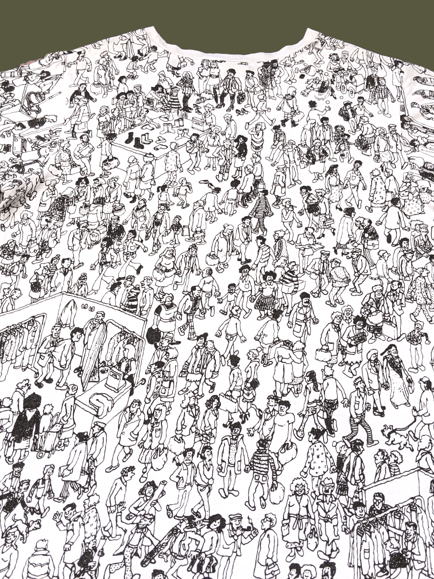 Disney × Vintage Vtg 90s Wheres Wally Artwork Cartoon All Over Print T shirt Size US S / EU 44-46 / 1 - 2 Thumbnail