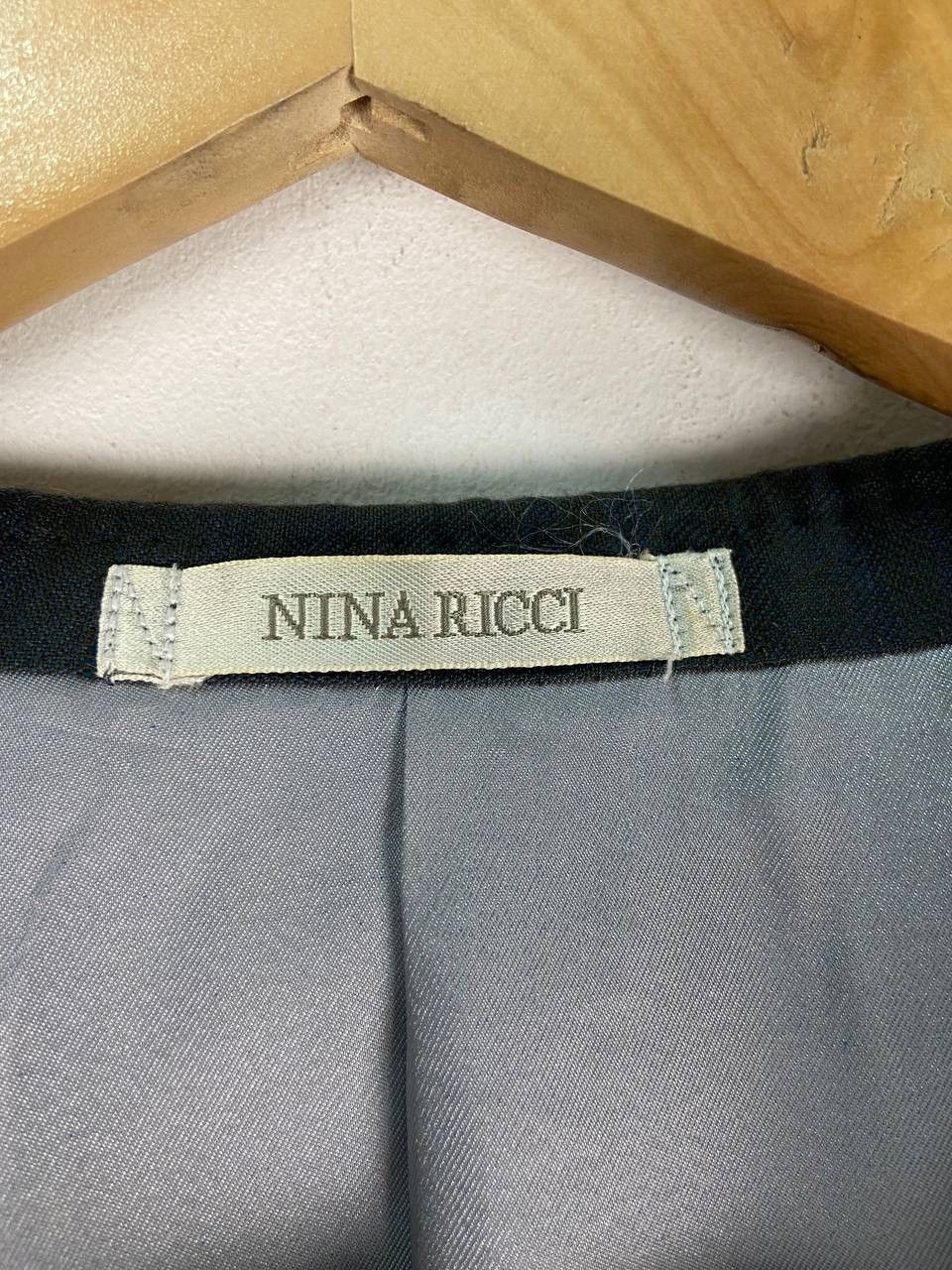 Designer × Vintage Vintage Nina Ricci Blazer Jacket Size US L / EU 52-54 / 3 - 3 Thumbnail