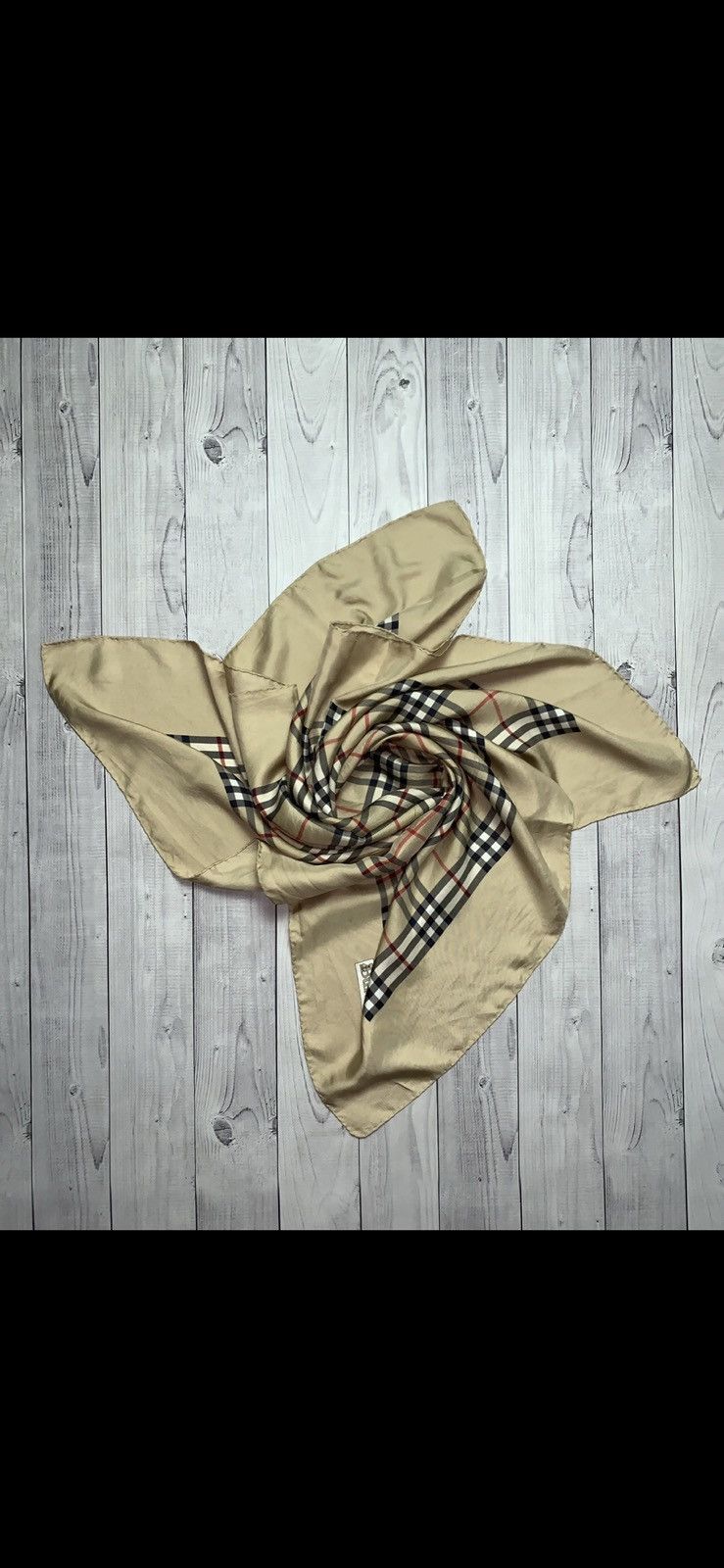 Burberry × Vintage Vintage Burberry’s scarf plaid Luxury Size ONE SIZE - 1 Thumbnail