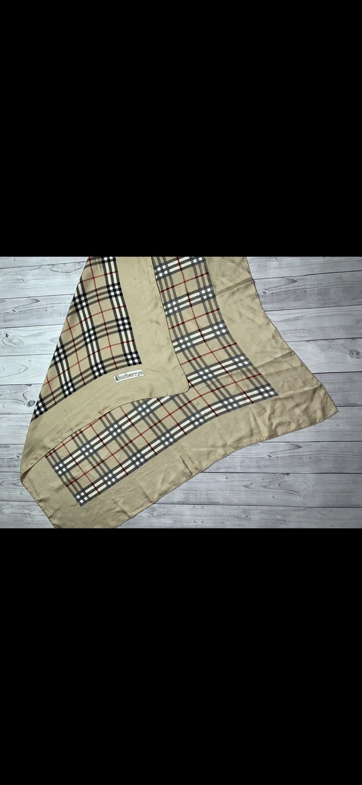 Burberry × Vintage Vintage Burberry’s scarf plaid Luxury Size ONE SIZE - 4 Thumbnail