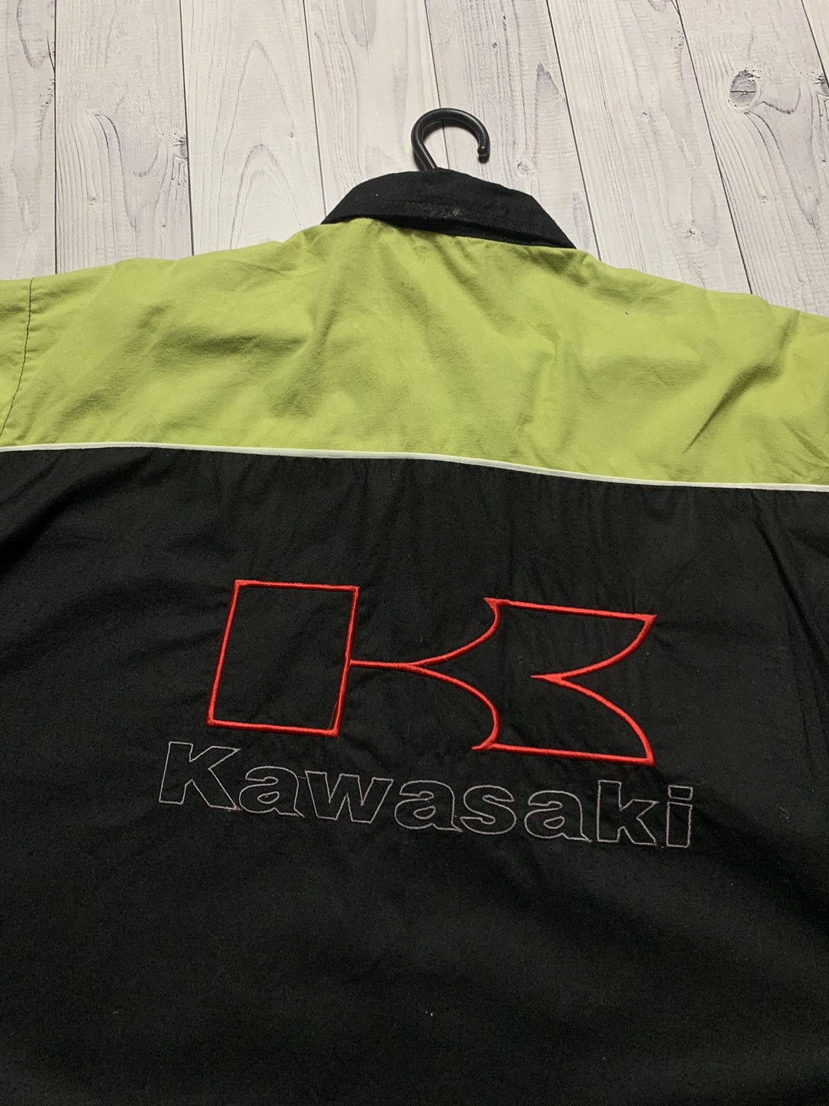 Vintage Vintage Kawasaki Moto racing shirt big logo Size US XL / EU 56 / 4 - 3 Thumbnail