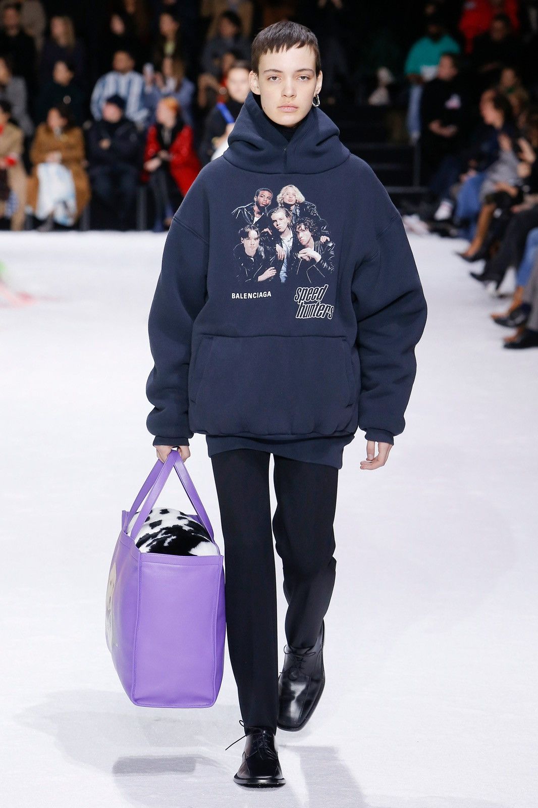 Balenciaga (NWT*RWY)Balenciaga 19ss “SpeedHunters” Double Layer Hoodie Size US M / EU 48-50 / 2 - 3 Thumbnail