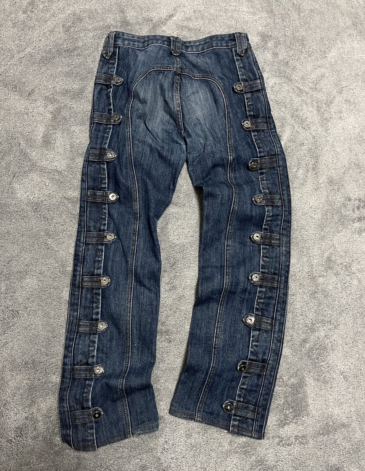 Japanese Brand Vintage Rivets Avant-garde Pants Punk Style like Kapital Size 27" / US 4 / IT 40 - 1 Thumbnail