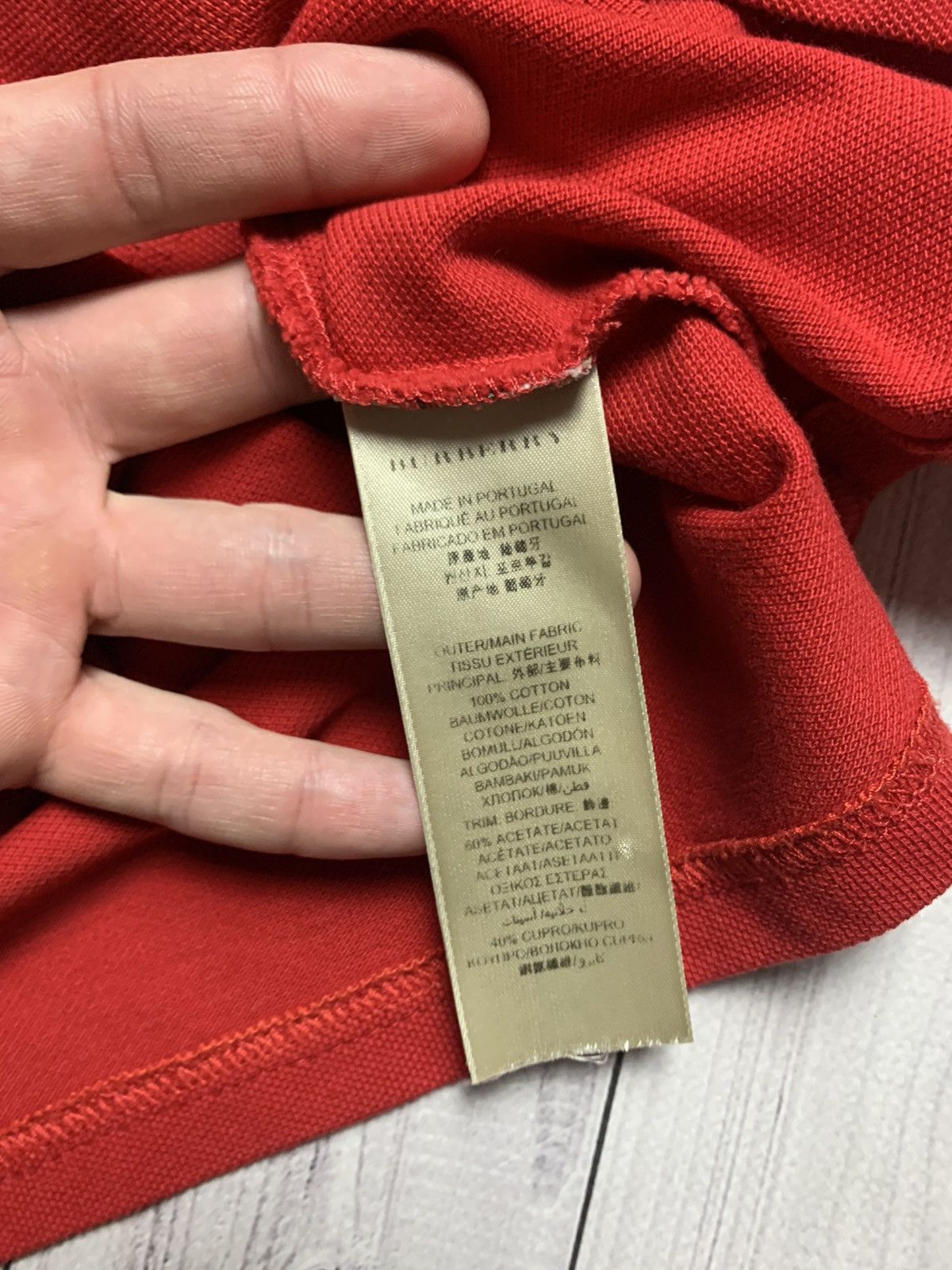Burberry Polo Burberry red size L Size US L / EU 52-54 / 3 - 6 Thumbnail