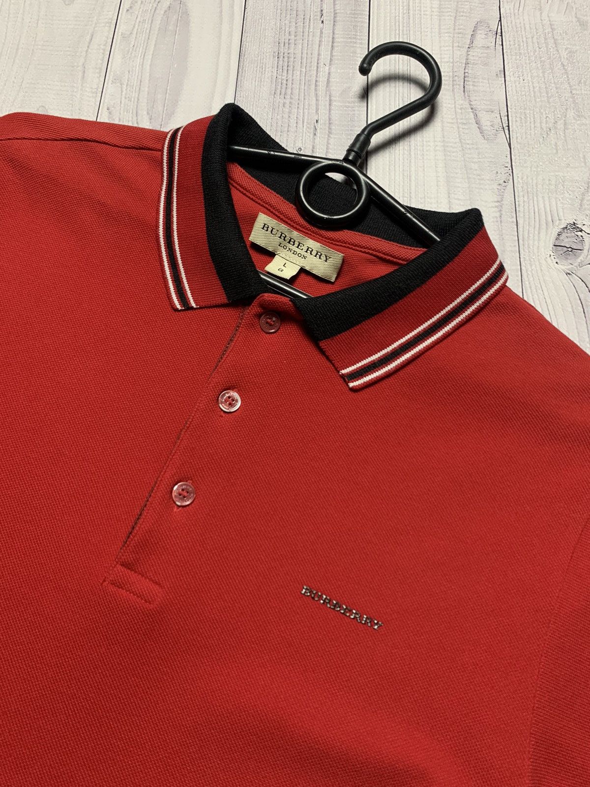 Burberry Polo Burberry red size L Size US L / EU 52-54 / 3 - 2 Thumbnail