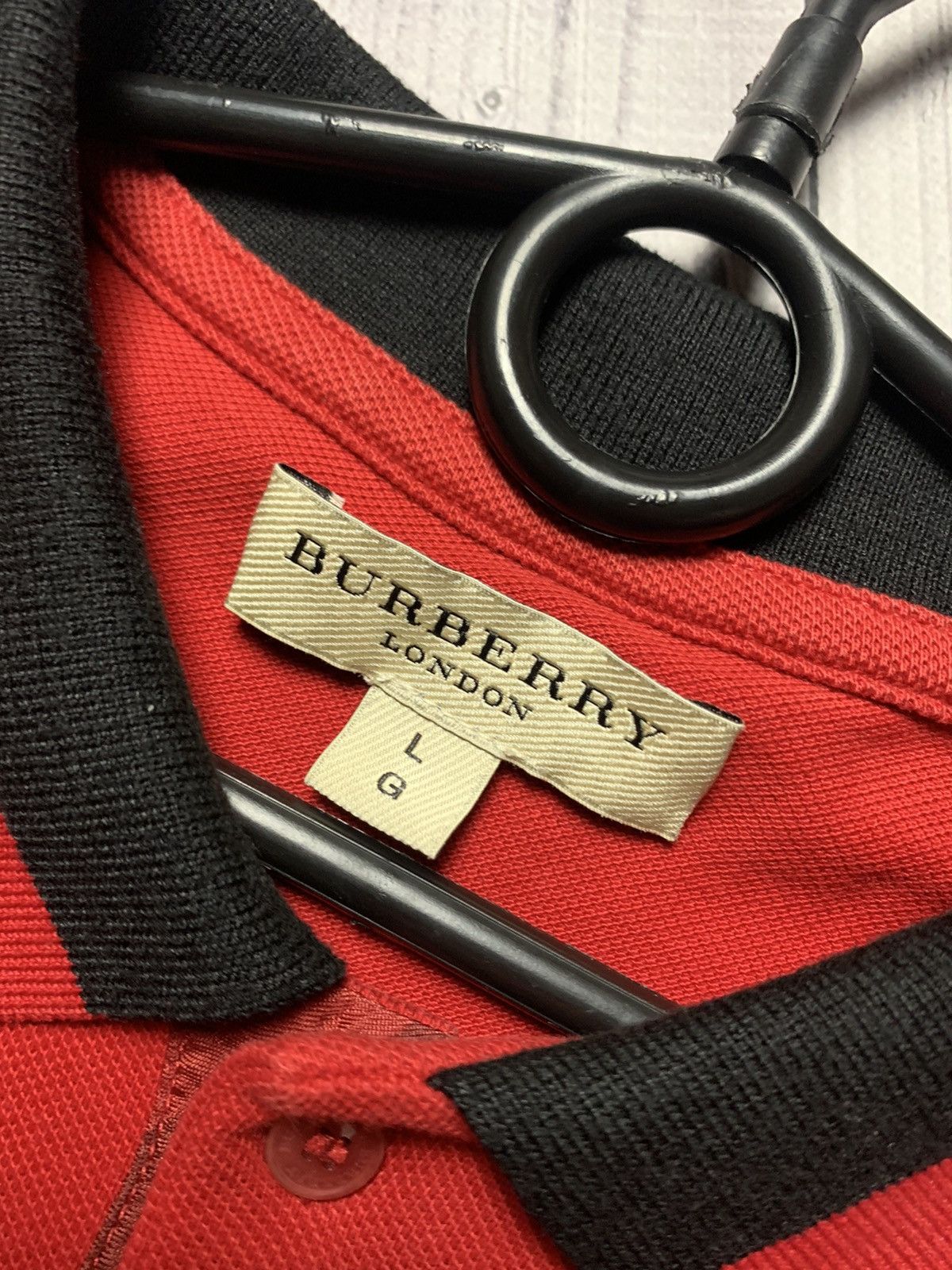 Burberry Polo Burberry red size L Size US L / EU 52-54 / 3 - 3 Thumbnail