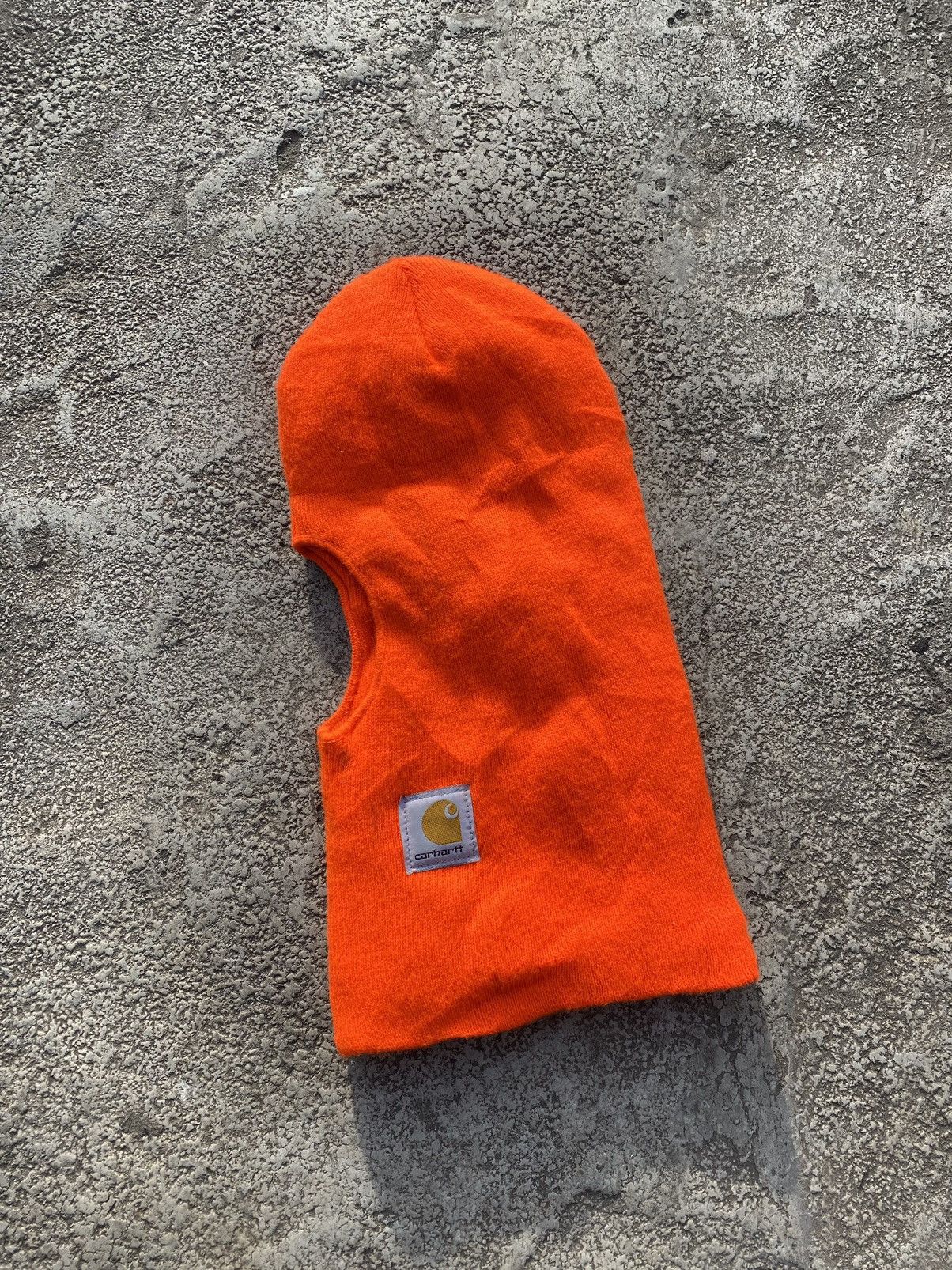 Carhartt × Carhartt Wip ‼️BIG SALE‼️ Carhartt WIP Balaclava Hat Y2K Orange OS Size ONE SIZE - 1 Thumbnail