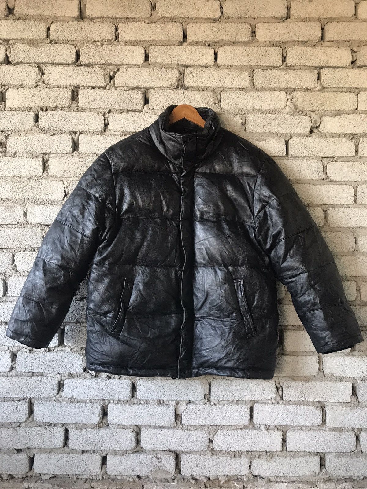 Avirex Avirex Quilted Leather Jacket Size US M / EU 48-50 / 2 - 1 Thumbnail