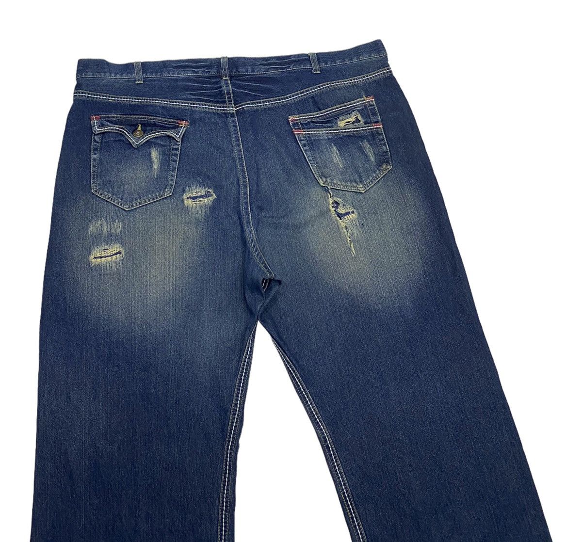 Hysteric Glamour SIZE 56🔥BUNBUSTER OVERSIZED RARE DISTRESSED DENIM PANTS Size US 44 / EU 60 - 6 Thumbnail
