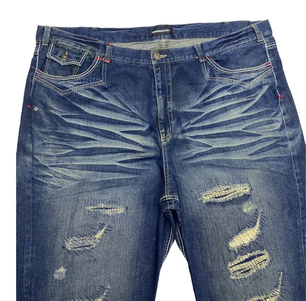 Hysteric Glamour SIZE 56🔥BUNBUSTER OVERSIZED RARE DISTRESSED DENIM PANTS Size US 44 / EU 60 - 5 Thumbnail