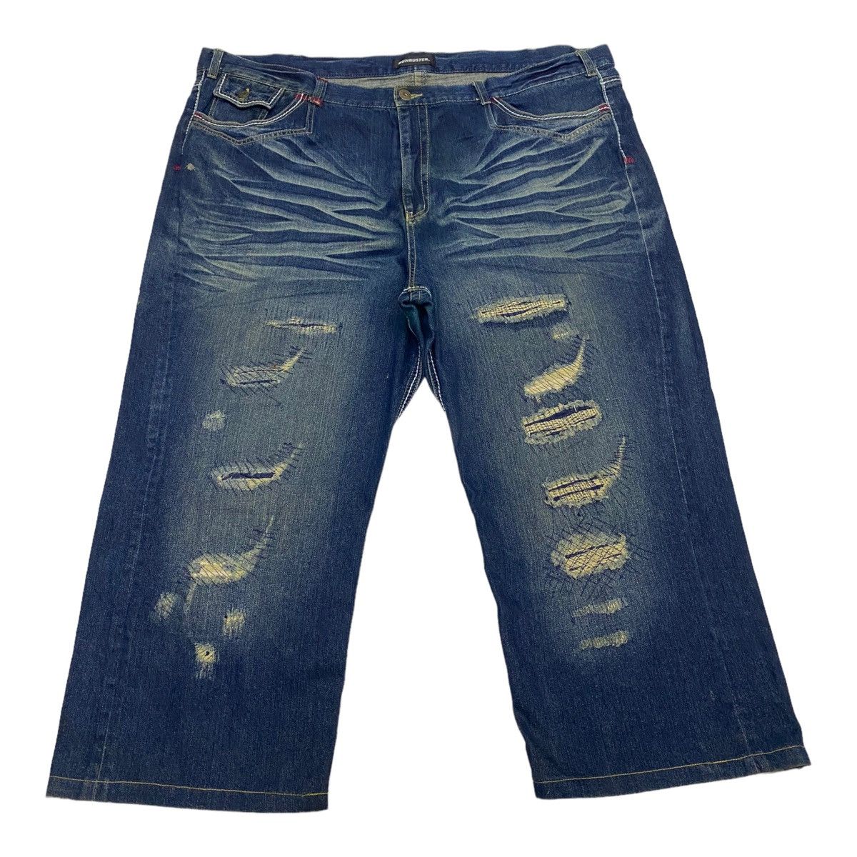 Hysteric Glamour SIZE 56🔥BUNBUSTER OVERSIZED RARE DISTRESSED DENIM PANTS Size US 44 / EU 60 - 7 Thumbnail