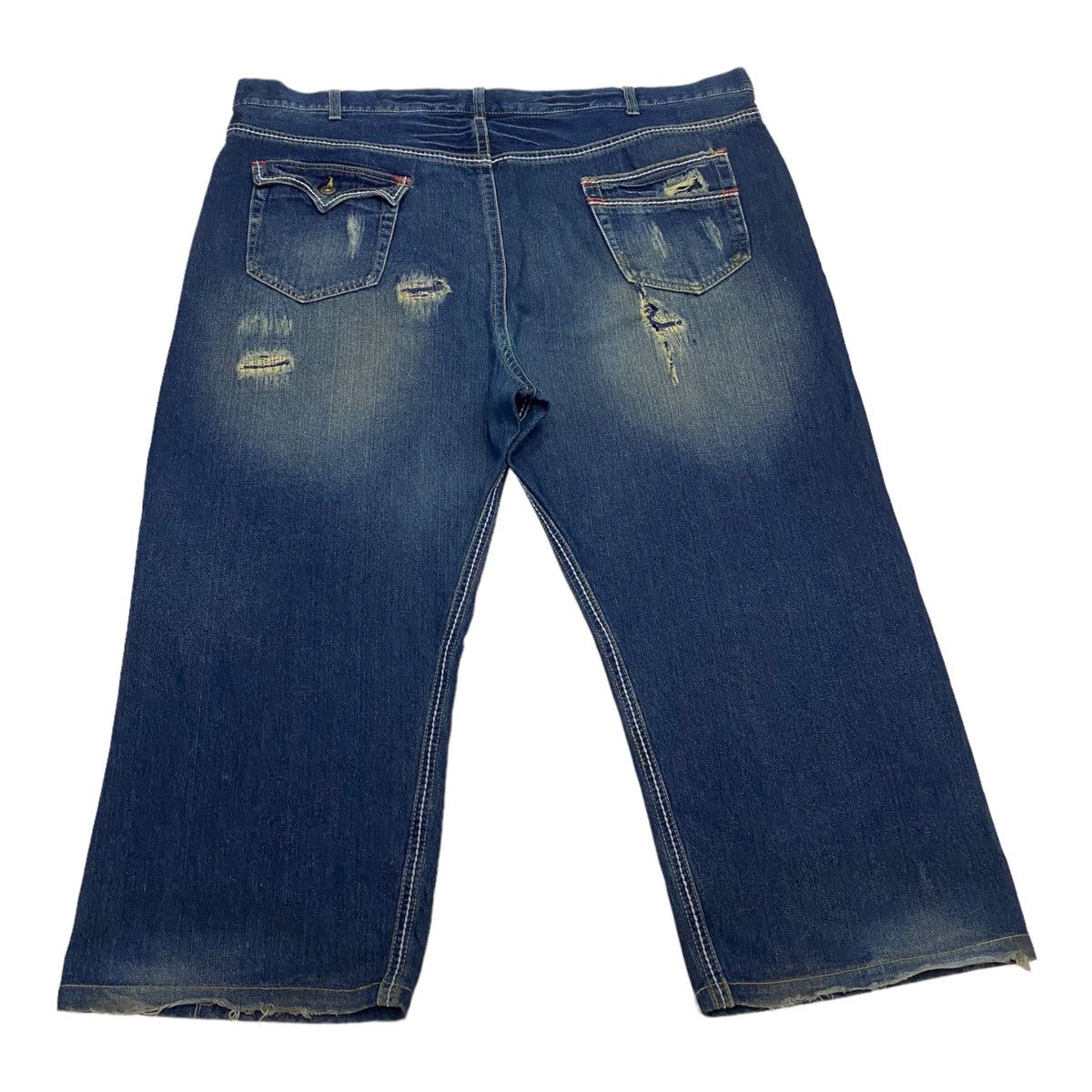 Hysteric Glamour SIZE 56🔥BUNBUSTER OVERSIZED RARE DISTRESSED DENIM PANTS Size US 44 / EU 60 - 4 Thumbnail