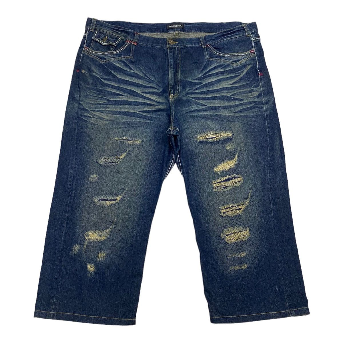 Hysteric Glamour SIZE 56🔥BUNBUSTER OVERSIZED RARE DISTRESSED DENIM PANTS Size US 44 / EU 60 - 1 Thumbnail