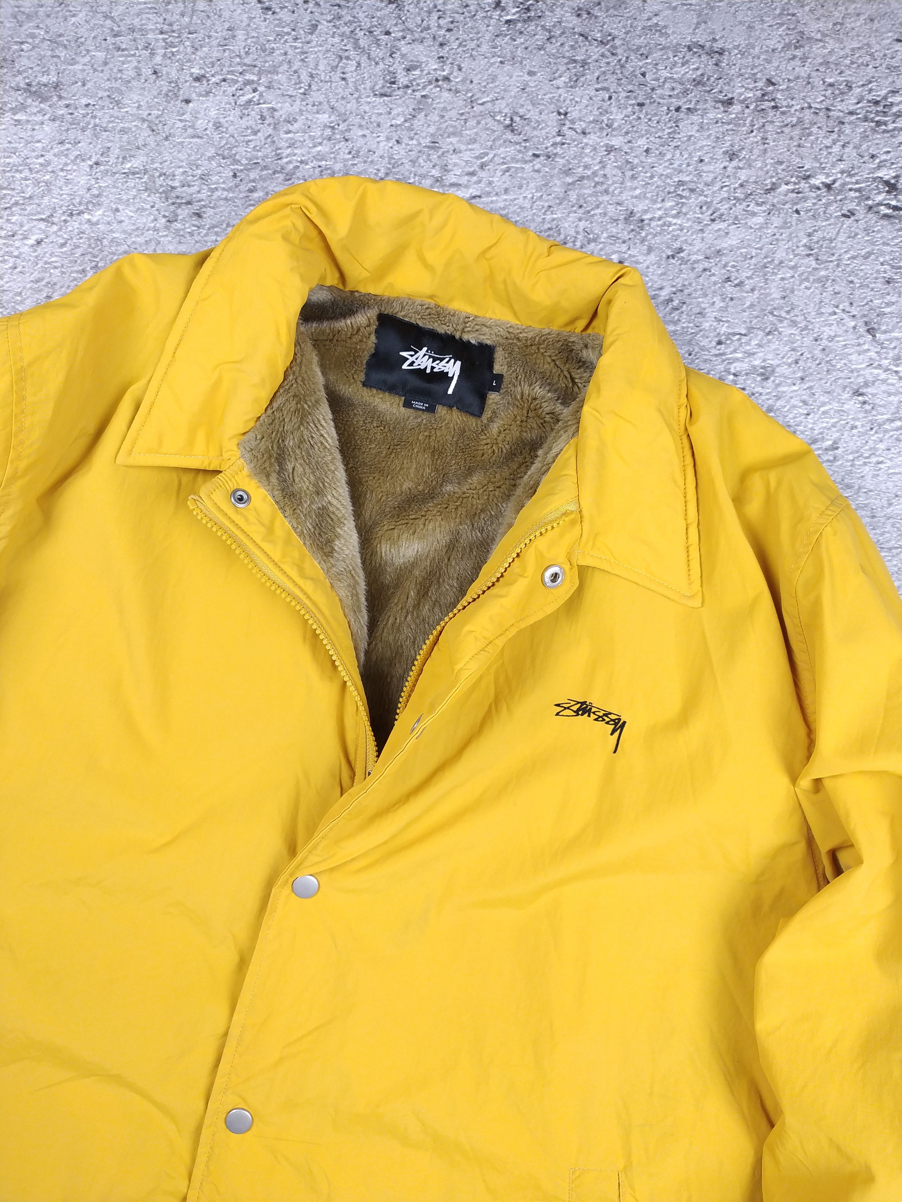 Stussy Stussy - yellow coach jacket sherpa Size US L / EU 52-54 / 3 - 4 Thumbnail