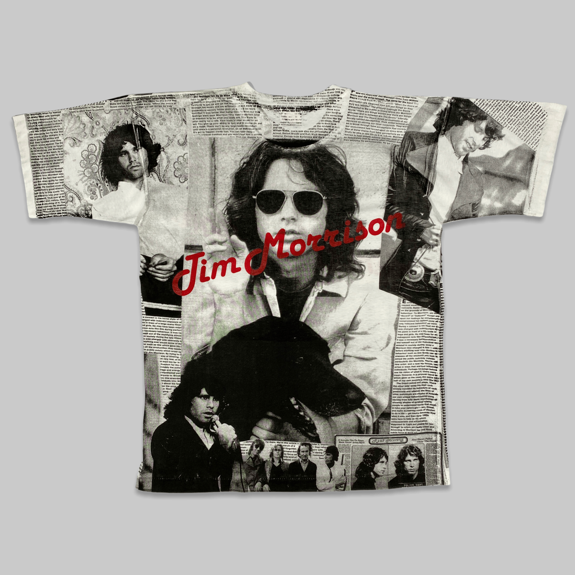 Band Tees Vintage 90s The Doors Jim Morrison All Over Euro T Shirt Size US XL / EU 56 / 4 - 2 Thumbnail