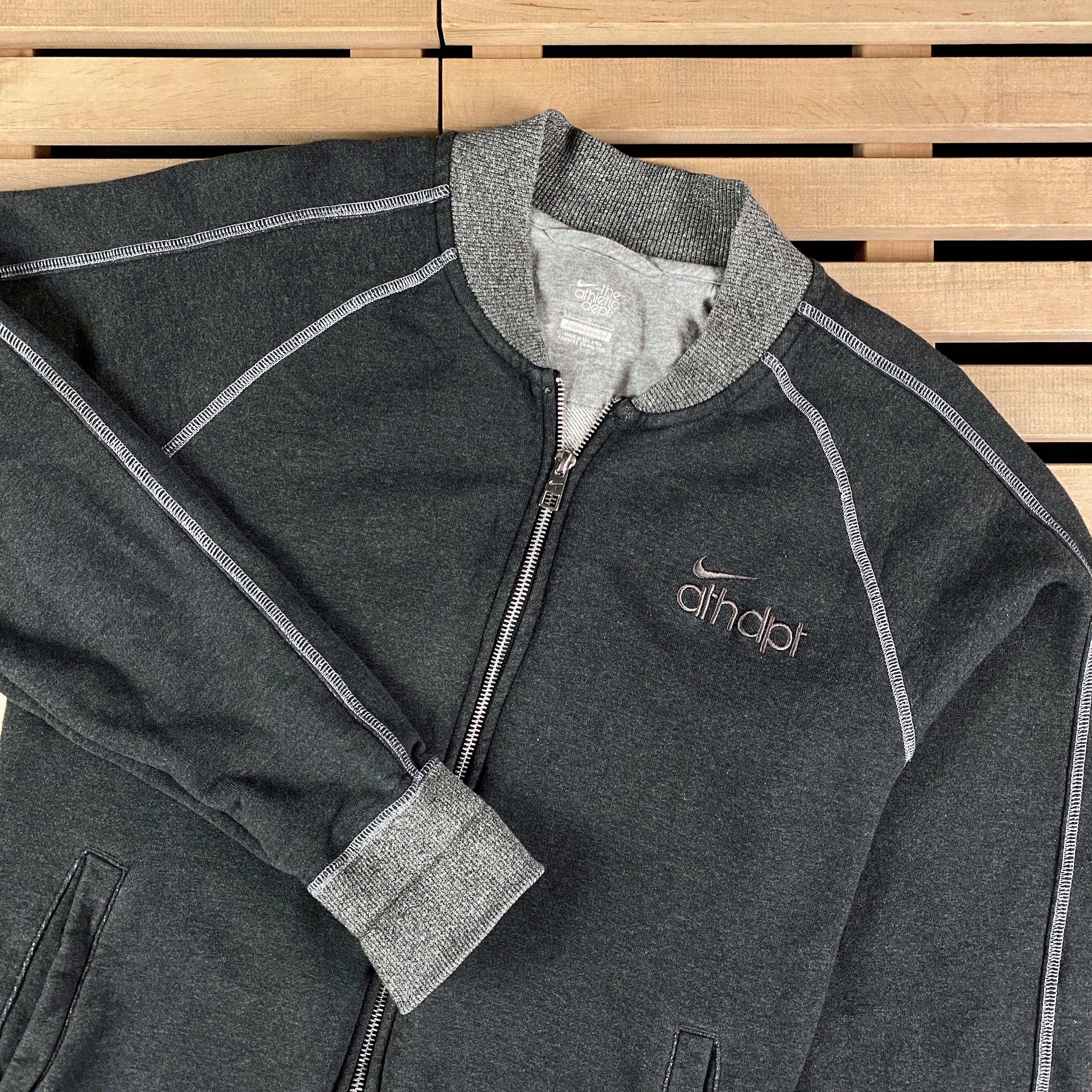 Nike × Vintage Men’s Bomber Sweatshirt Full Zip Nike Vintage Size L Size US L / EU 52-54 / 3 - 2 Thumbnail