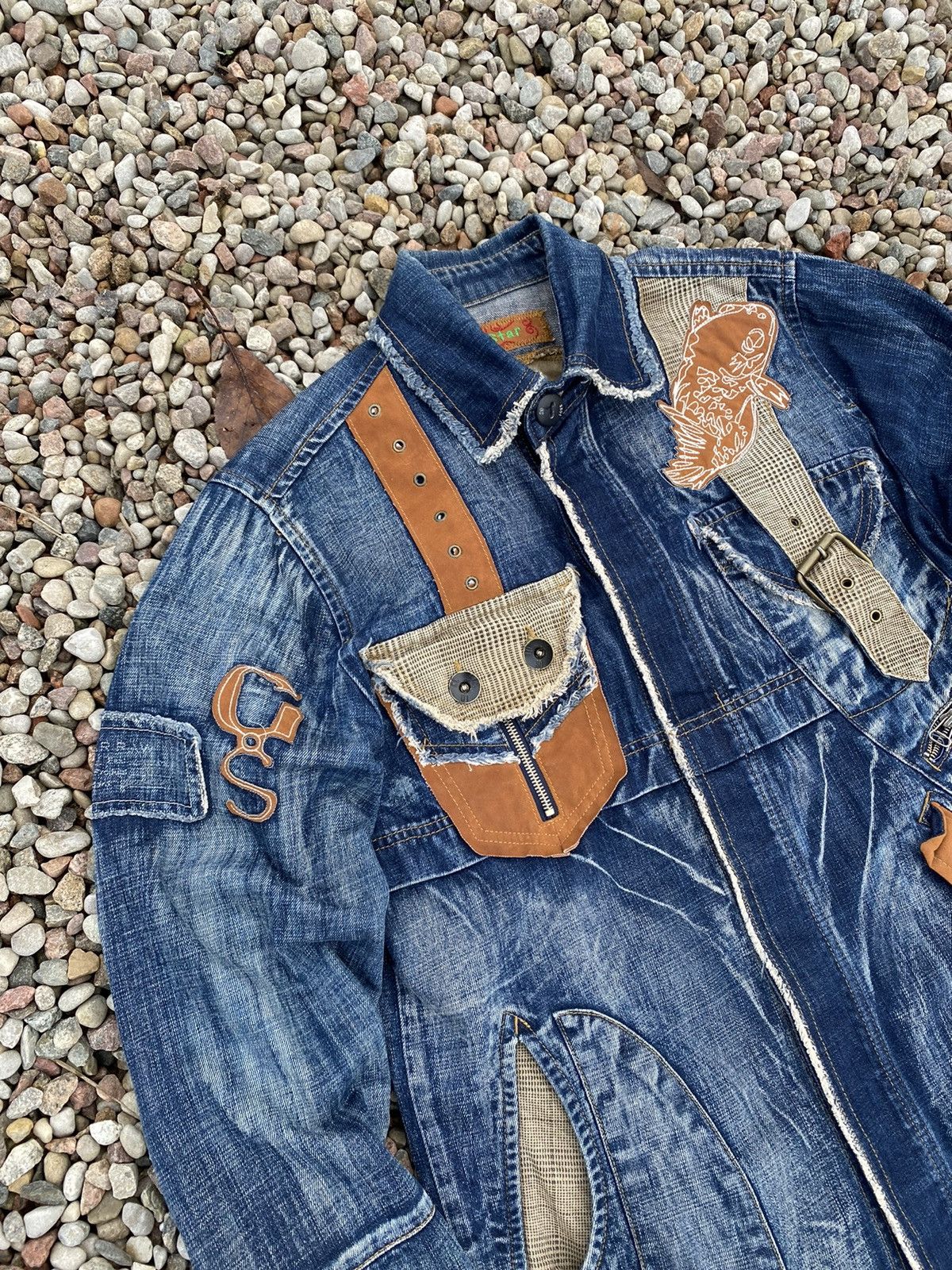 G-Star × Japanese Brand Vintage jeans avant garde fish jacket G star radar low loose Size US M / EU 48-50 / 2 - 3 Thumbnail
