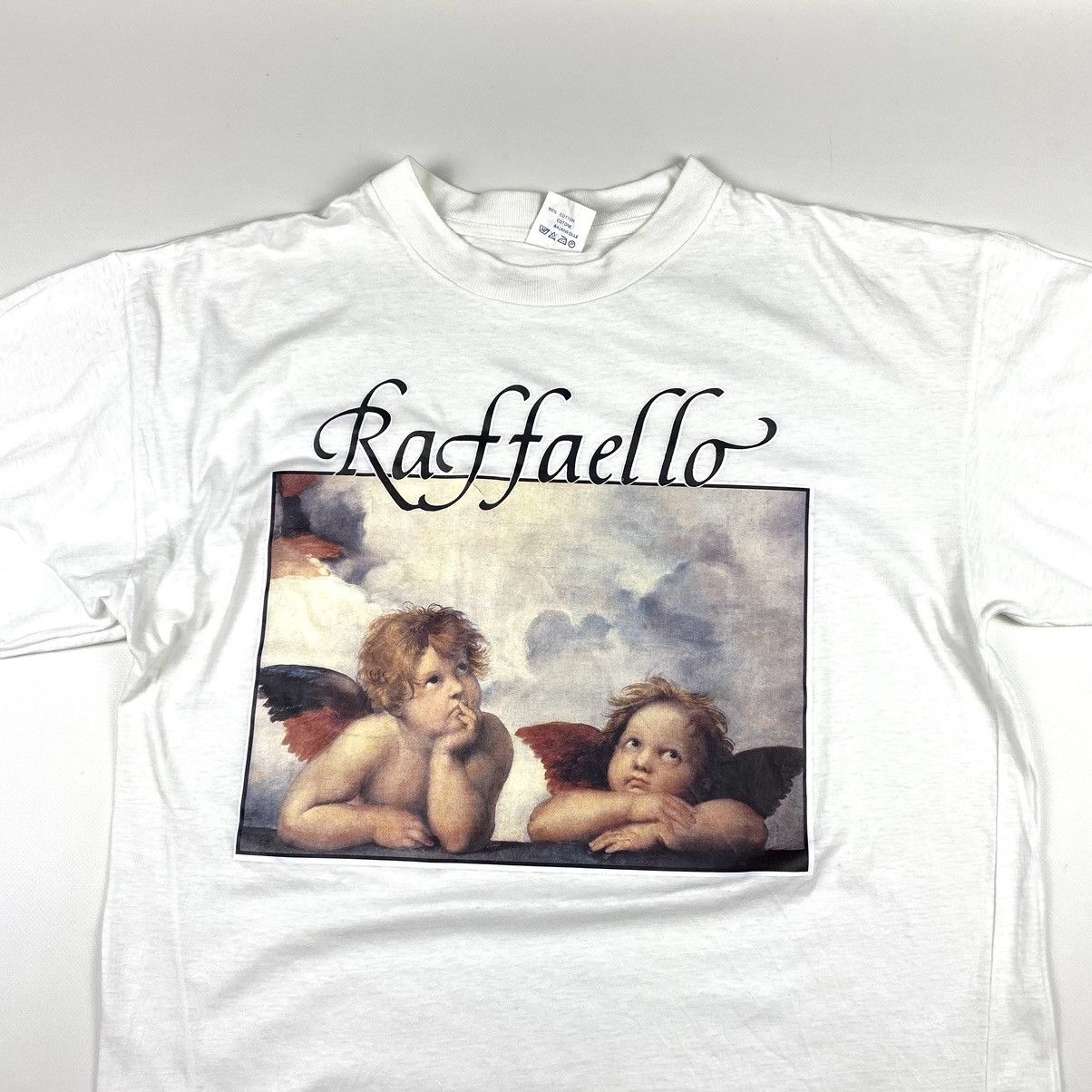 Vintage 90’s Vintage Raffaello Angels Art T Shirt Size US XXL / EU 58 / 5 - 2 Thumbnail