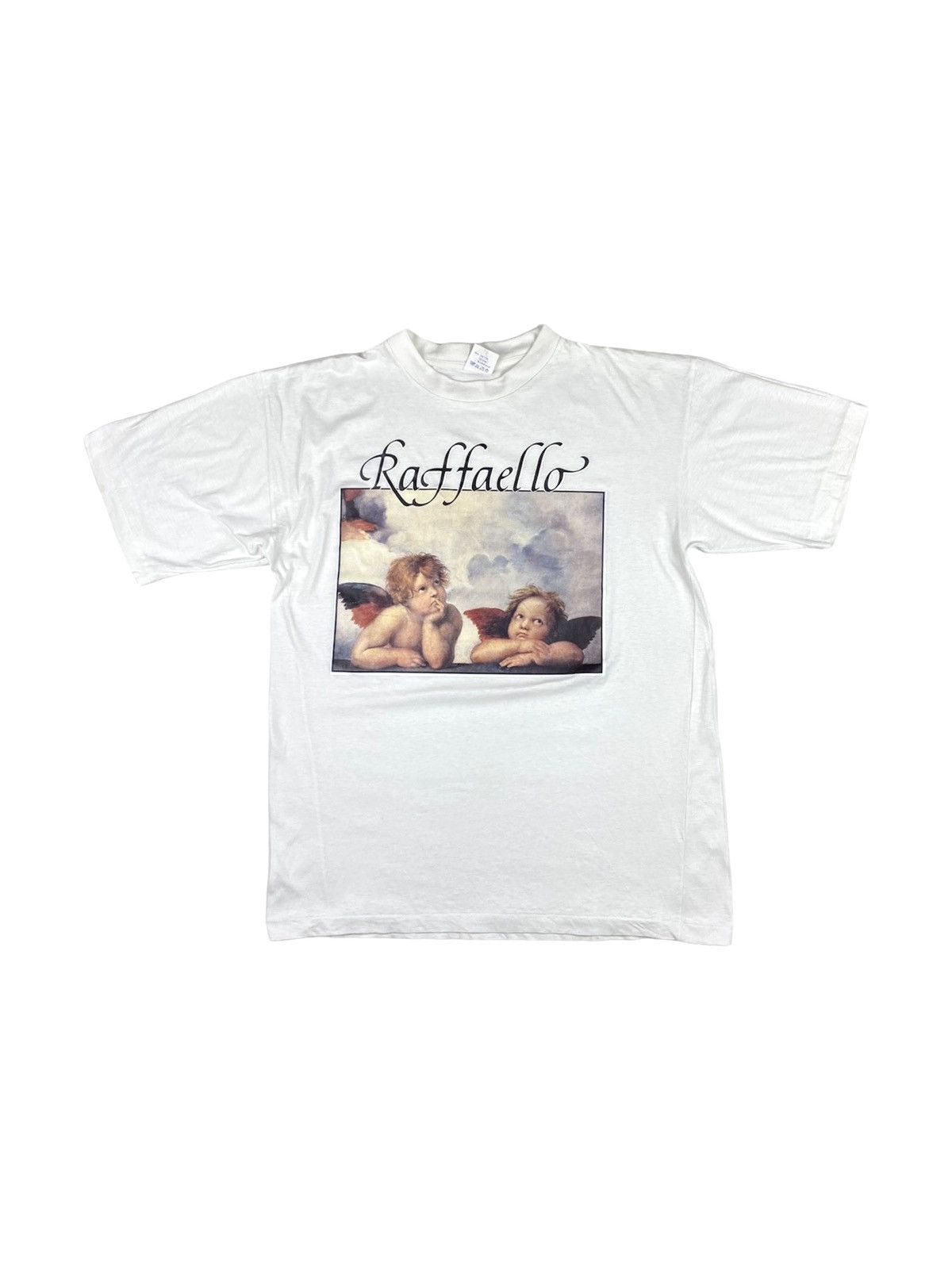 Vintage 90’s Vintage Raffaello Angels Art T Shirt Size US XXL / EU 58 / 5 - 1 Thumbnail