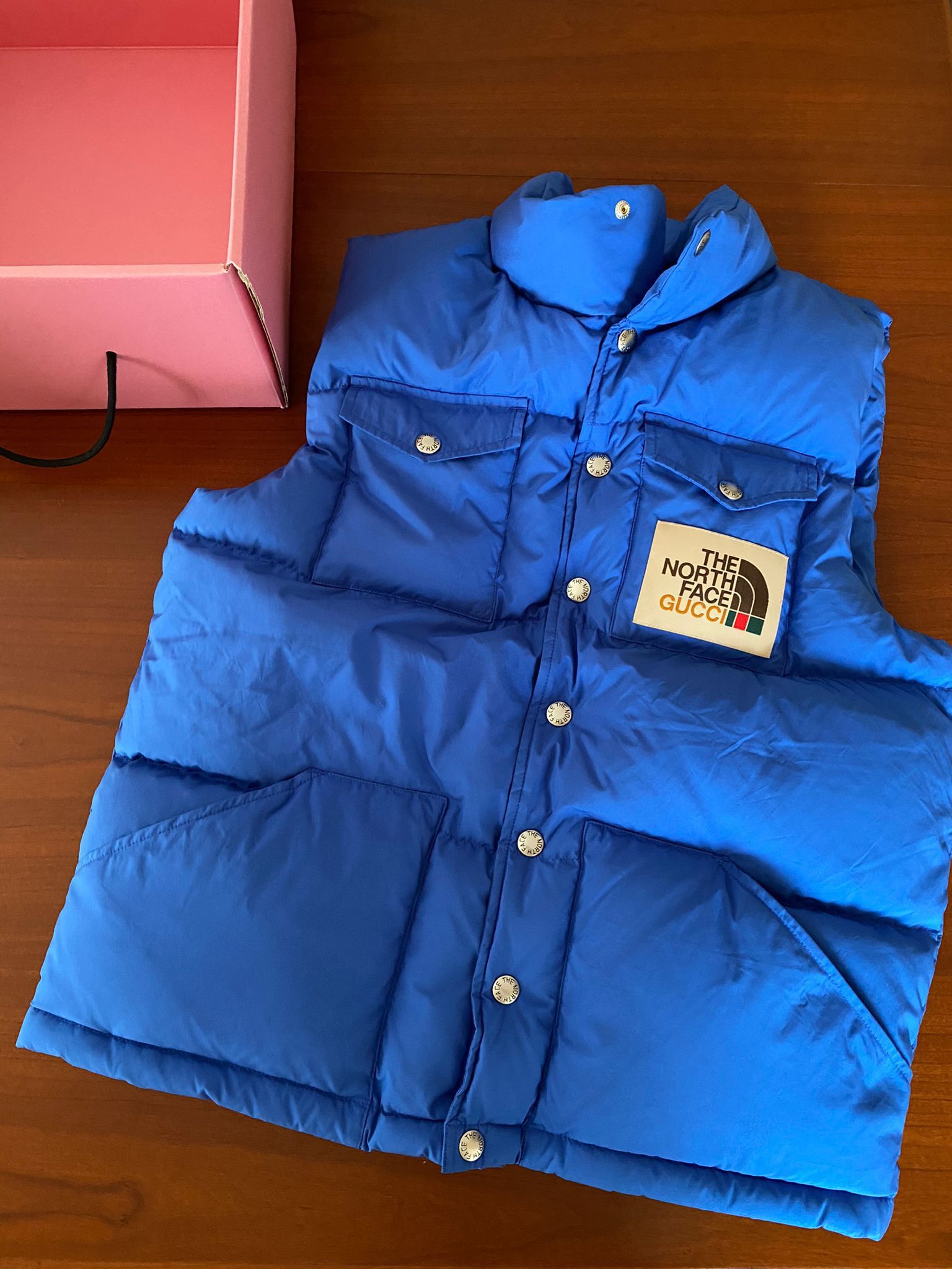 north face gucci vest