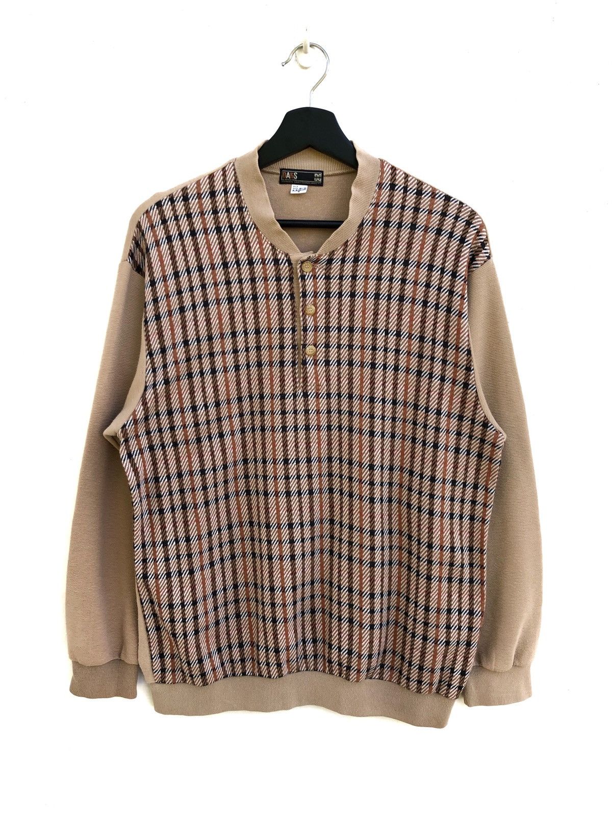 DAKS × Vintage Checkered Sweatshirt Nice Design Size US M / EU 48-50 / 2 - 1 Thumbnail