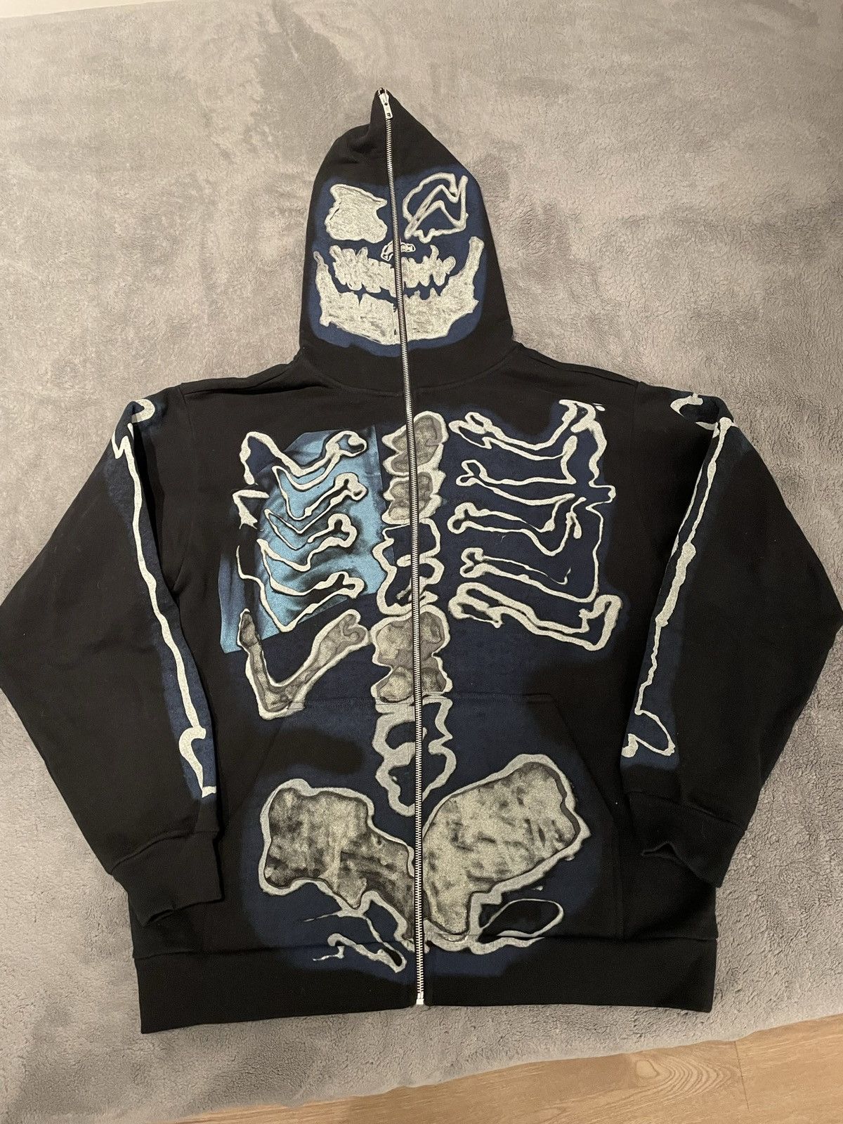 travis scott fragment skeleton hoodie