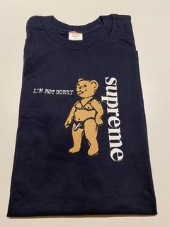 Supreme Supreme I'm Not Sorry Bear Punk Emo T-Shirt | Grailed