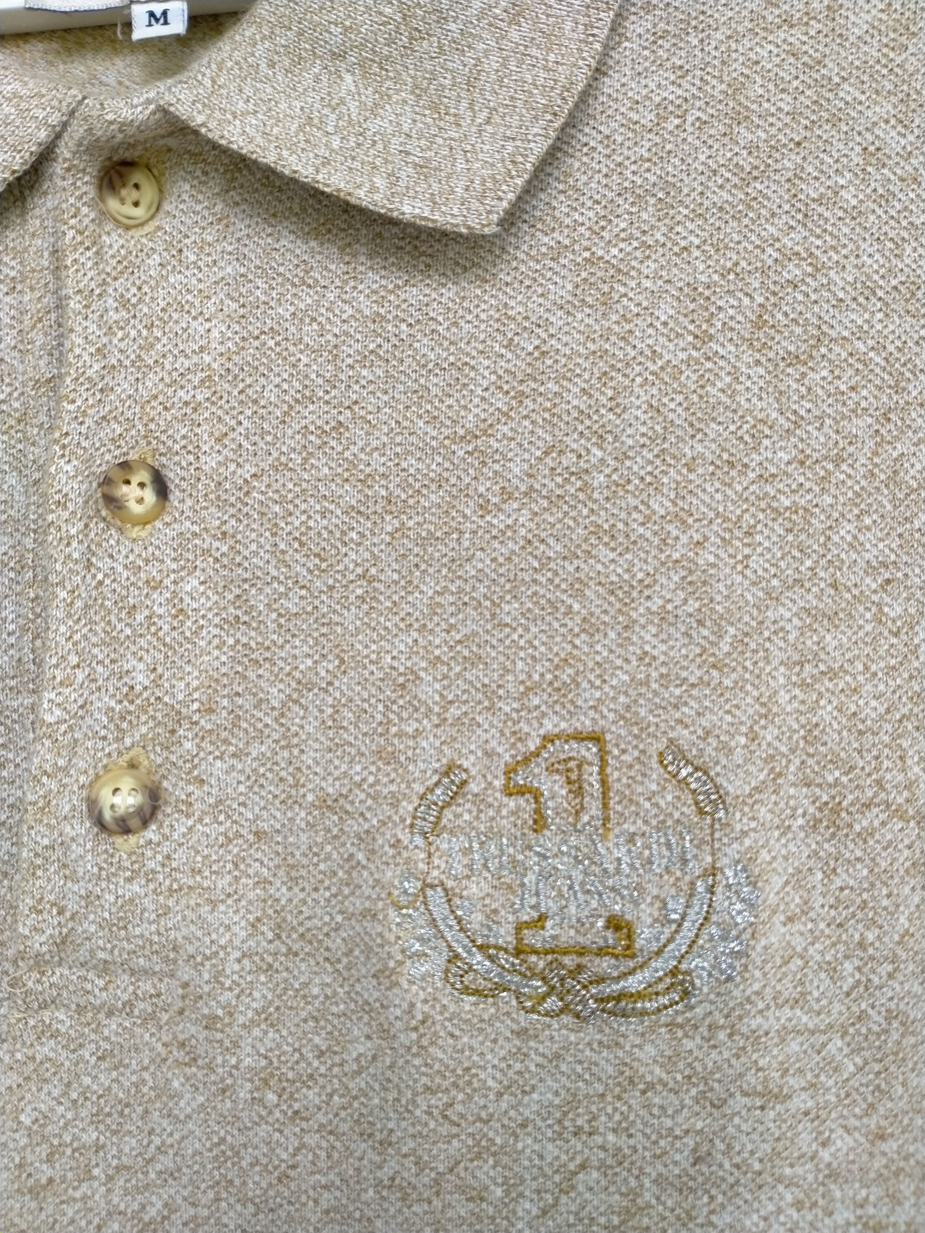 Trussardi × Vintage Vintage Trussardi long sleeve polo t-shirt made in Italy Size US M / EU 48-50 / 2 - 2 Thumbnail