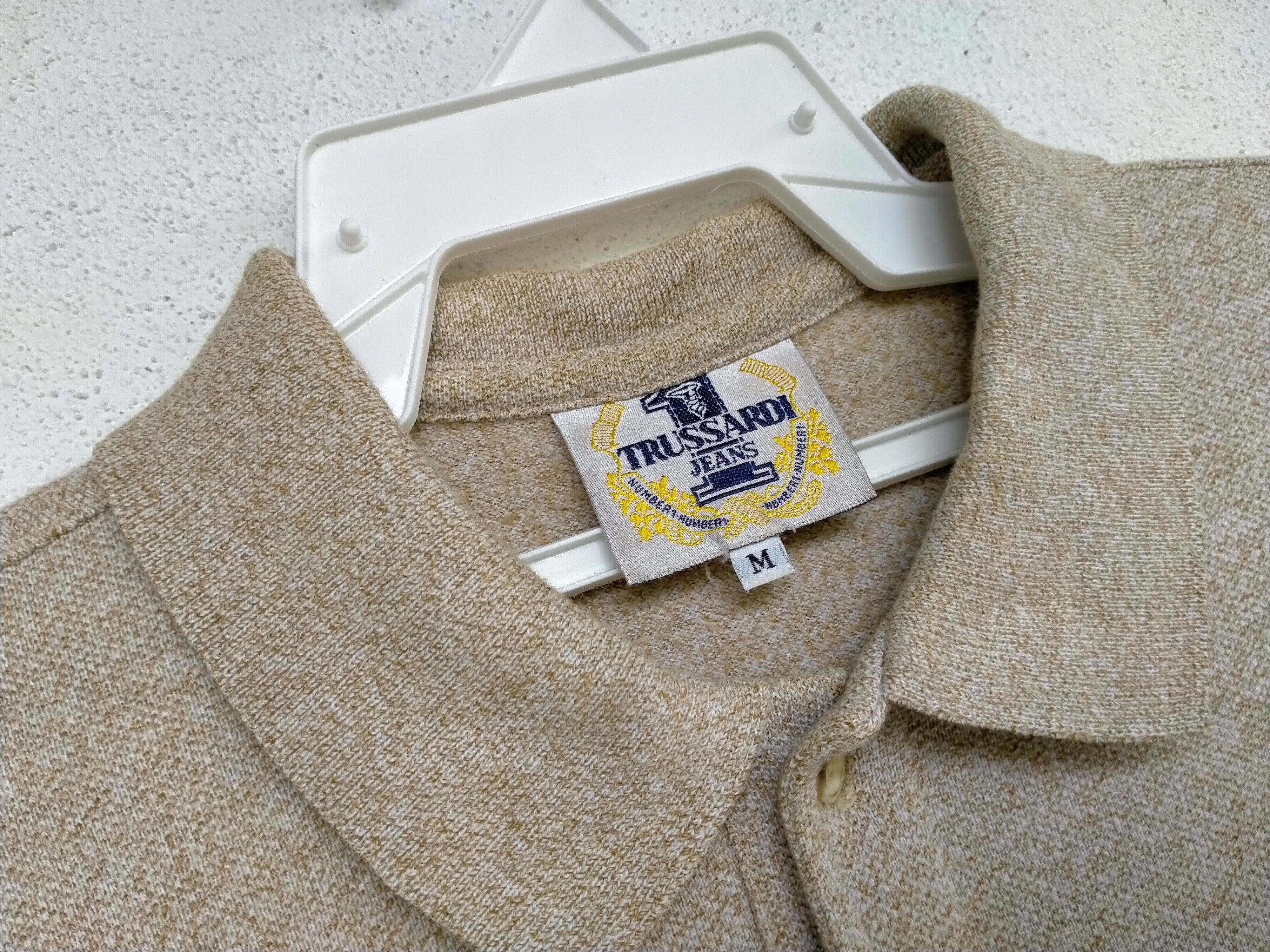 Trussardi × Vintage Vintage Trussardi long sleeve polo t-shirt made in Italy Size US M / EU 48-50 / 2 - 3 Thumbnail