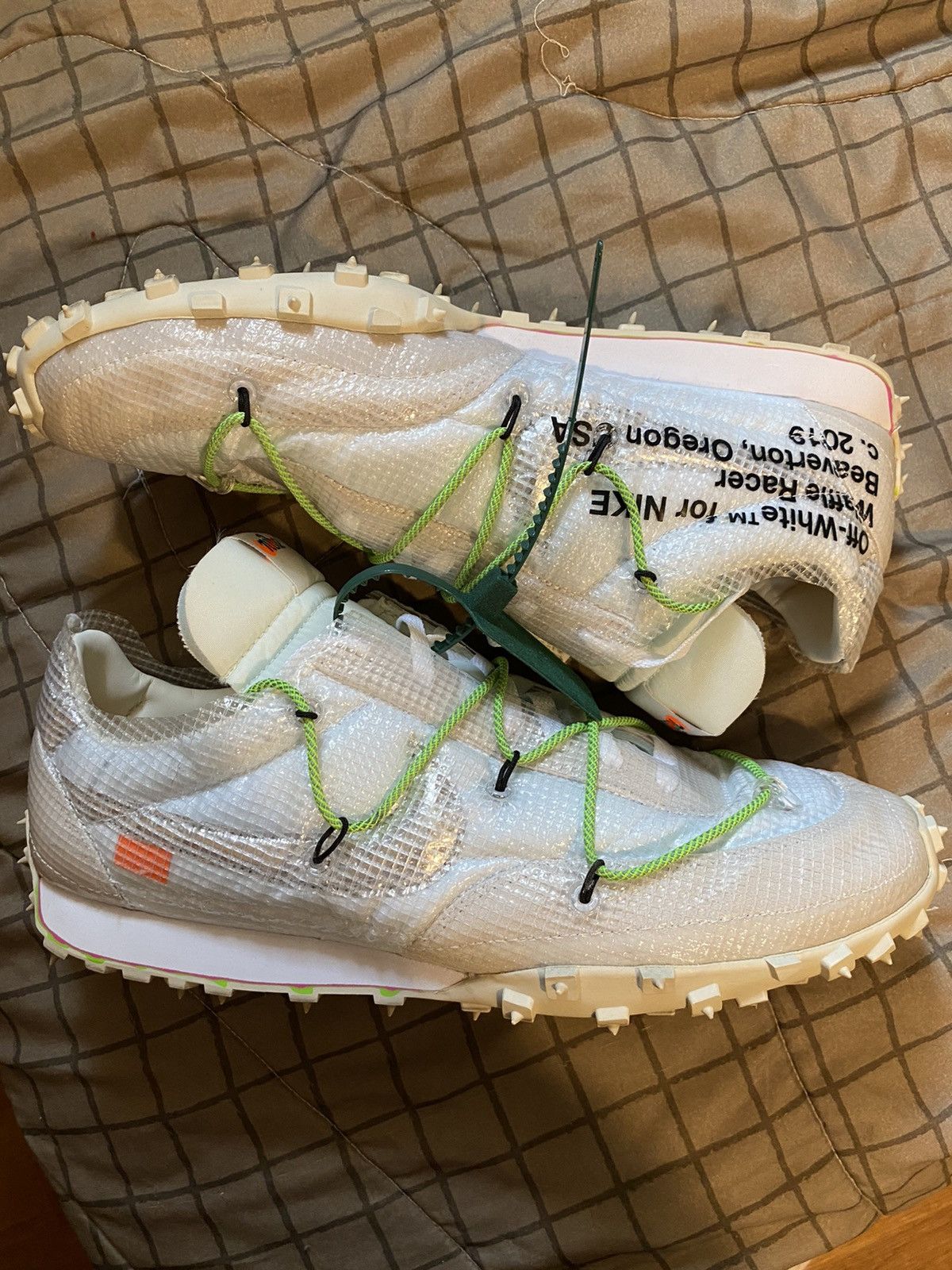 mens nike off white waffle racer