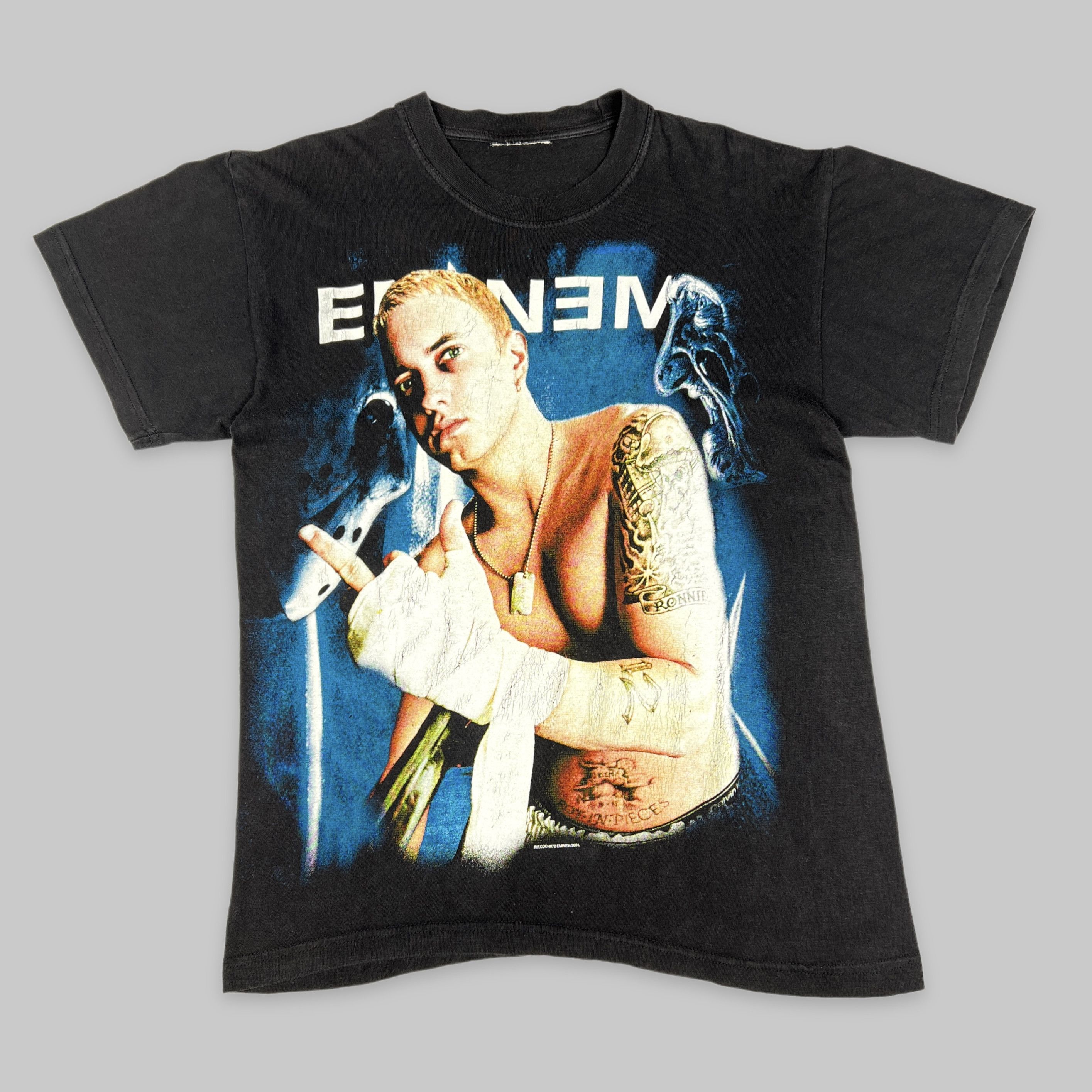 Eminem × Rap Tees × Vintage Vintage 2004 Eminem 'Freddy VS Jason