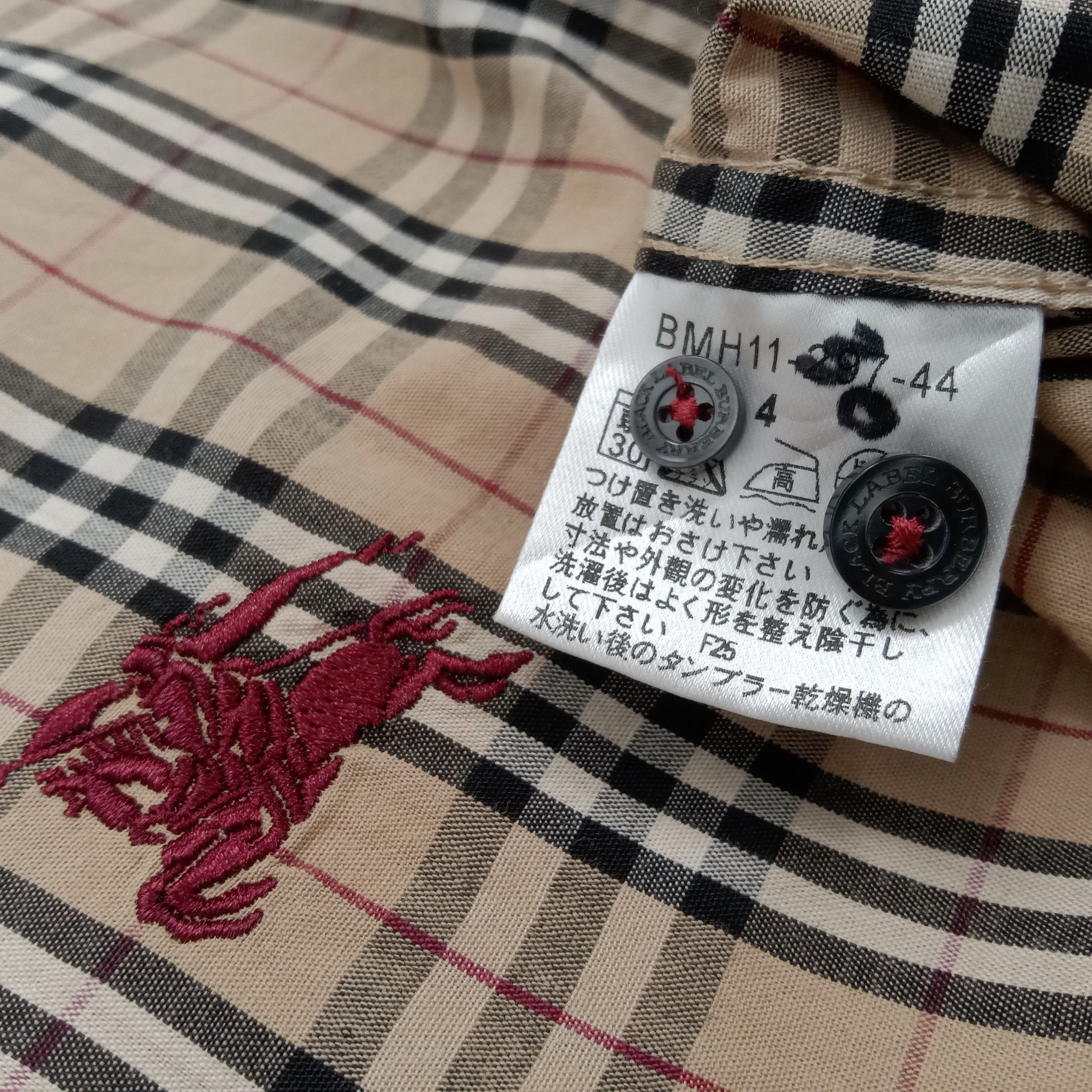 Burberry × Vintage BURBERRY Landon Nova Check Design Shirt Size US L / EU 52-54 / 3 - 5 Thumbnail