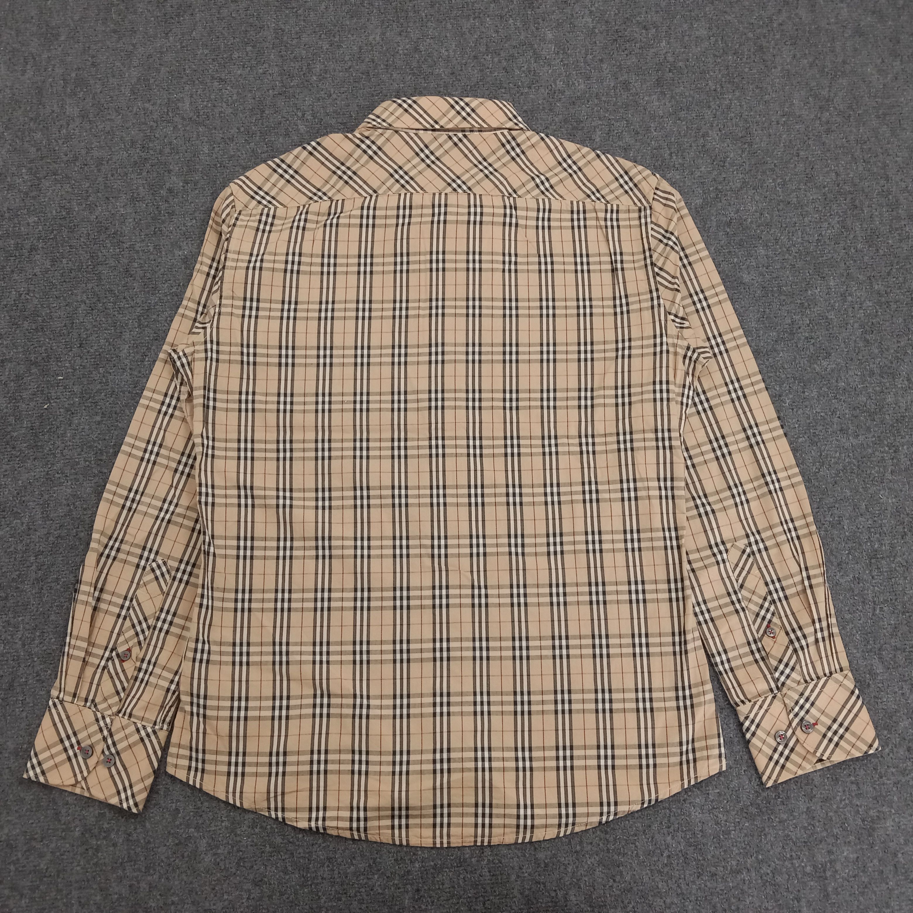 Burberry × Vintage BURBERRY Landon Nova Check Design Shirt Size US L / EU 52-54 / 3 - 3 Thumbnail