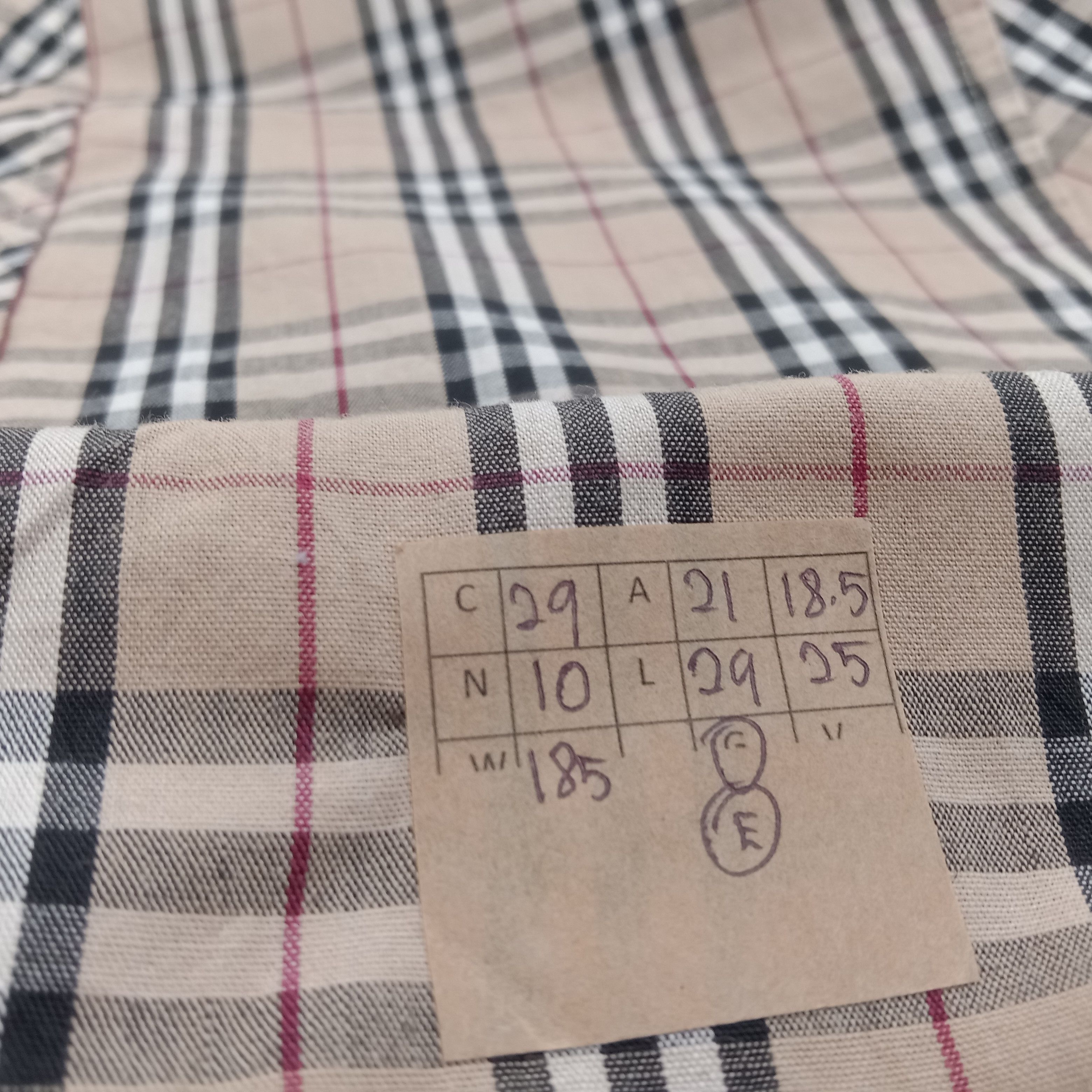 Burberry × Vintage BURBERRY Landon Nova Check Design Shirt Size US L / EU 52-54 / 3 - 7 Thumbnail