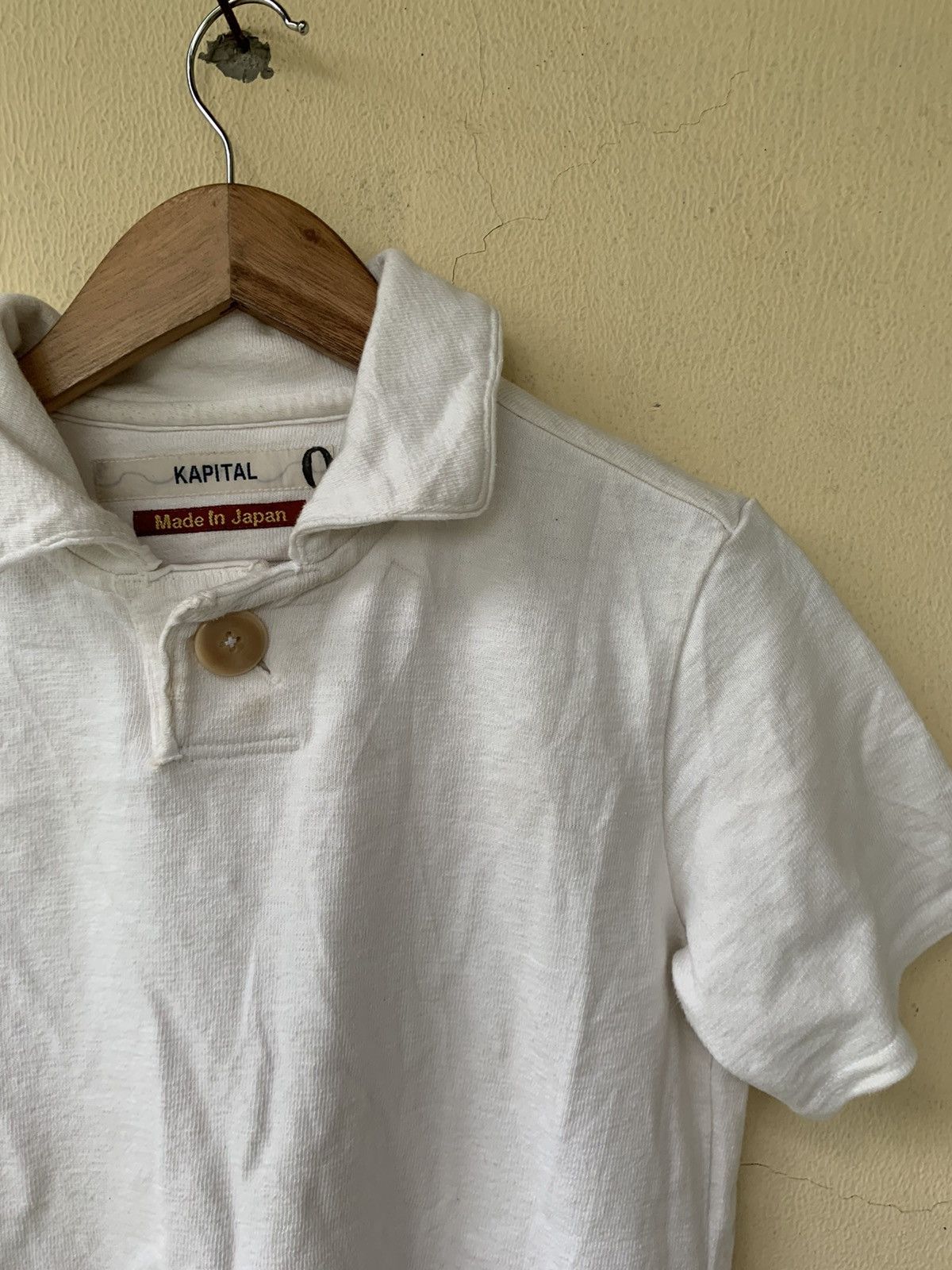 Japanese Brand Kapital One Button Polo Shirt Size US S / EU 44-46 / 1 - 2 Thumbnail