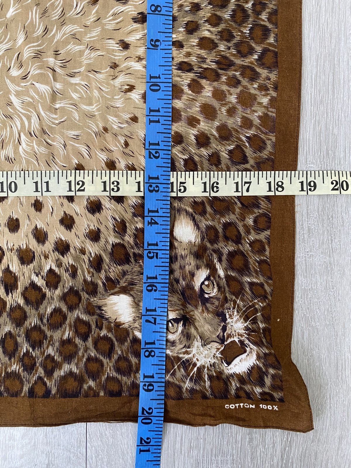 Vintage Vintage Leopard Print Scarf Handkerchief Neckerchief Bandana Size ONE SIZE - 5 Thumbnail