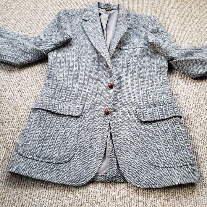 Blazer harris tweed à chevrons gris Next | La Redoute