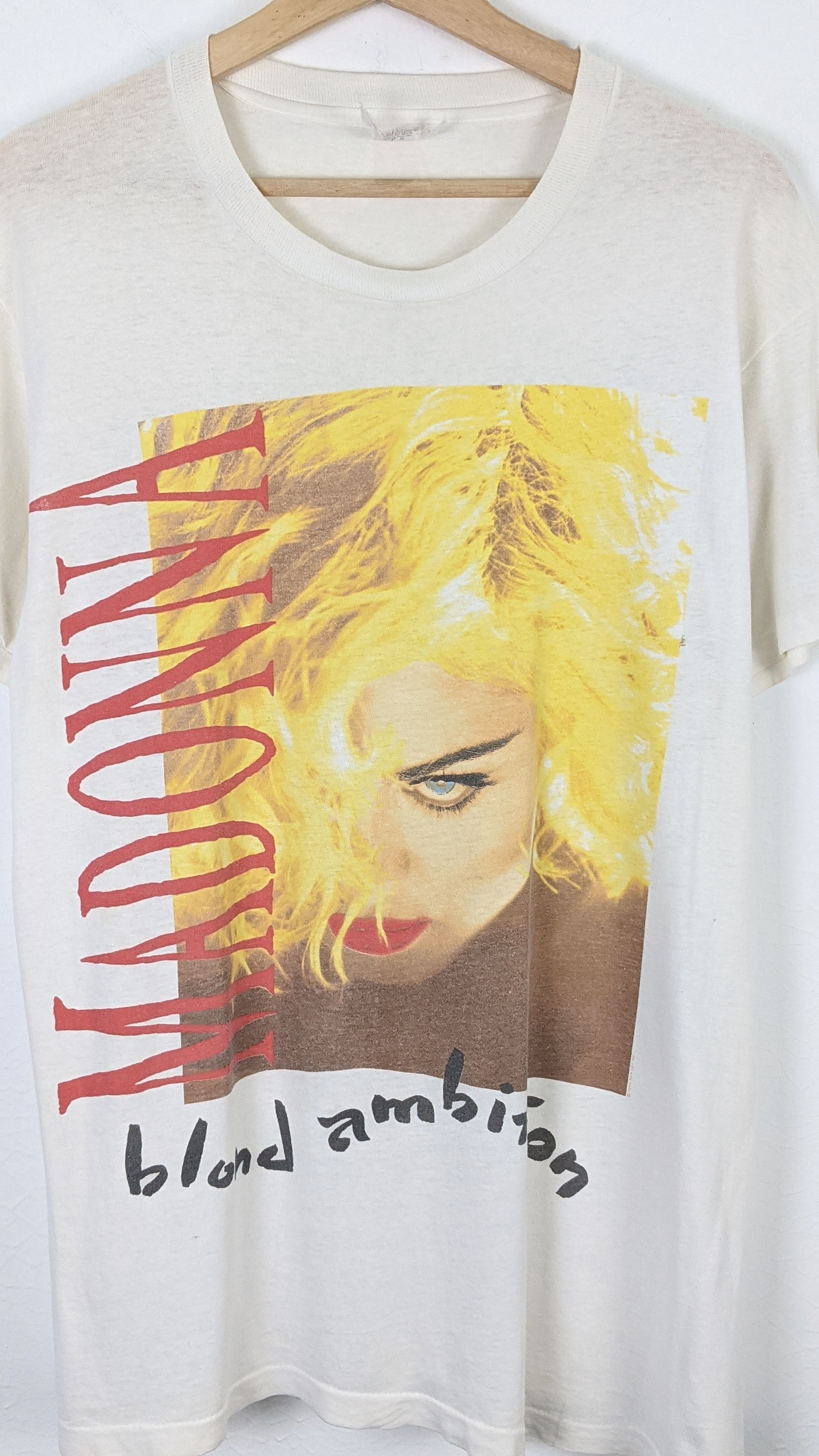 Vintage Vintage Madonna Blond Ambition 90s Tour shirt Size US XL / EU 56 / 4 - 2 Preview