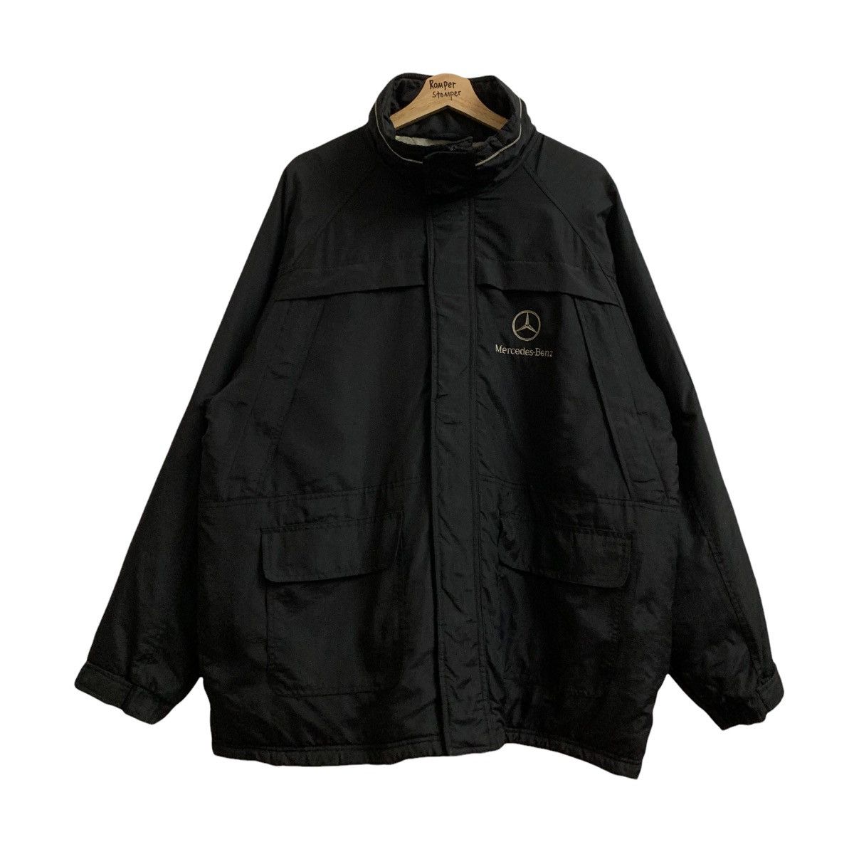Mercedes-Benz Mercedes-Benz Black Zipper Oversized Jacket Size US L / EU 52-54 / 3 - 2 Thumbnail