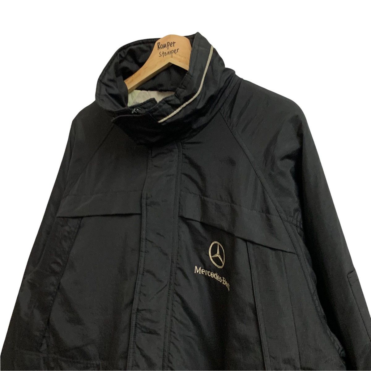 Mercedes-Benz Mercedes-Benz Black Zipper Oversized Jacket Size US L / EU 52-54 / 3 - 8 Thumbnail