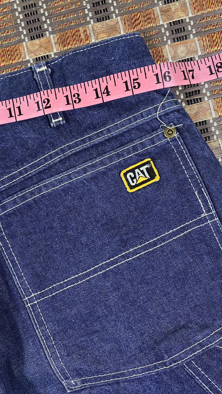 Other × Vintage Vintage 70s Workers Denim Pant By CAT Size US 32 / EU 48 - 5 Thumbnail
