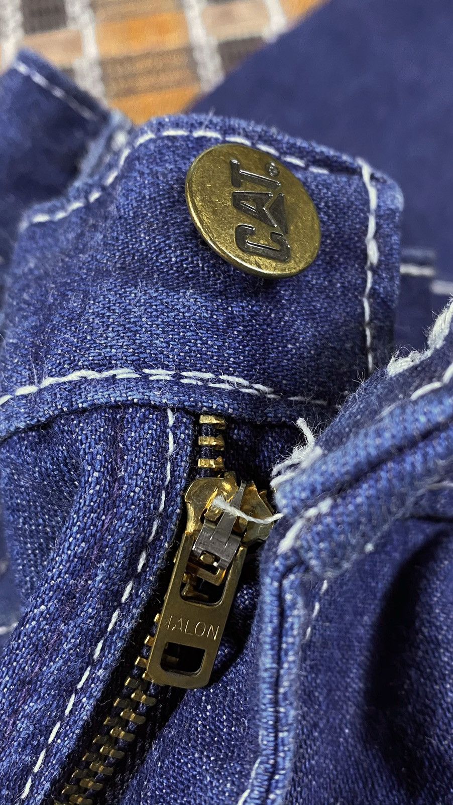 Other × Vintage Vintage 70s Workers Denim Pant By CAT Size US 32 / EU 48 - 10 Thumbnail