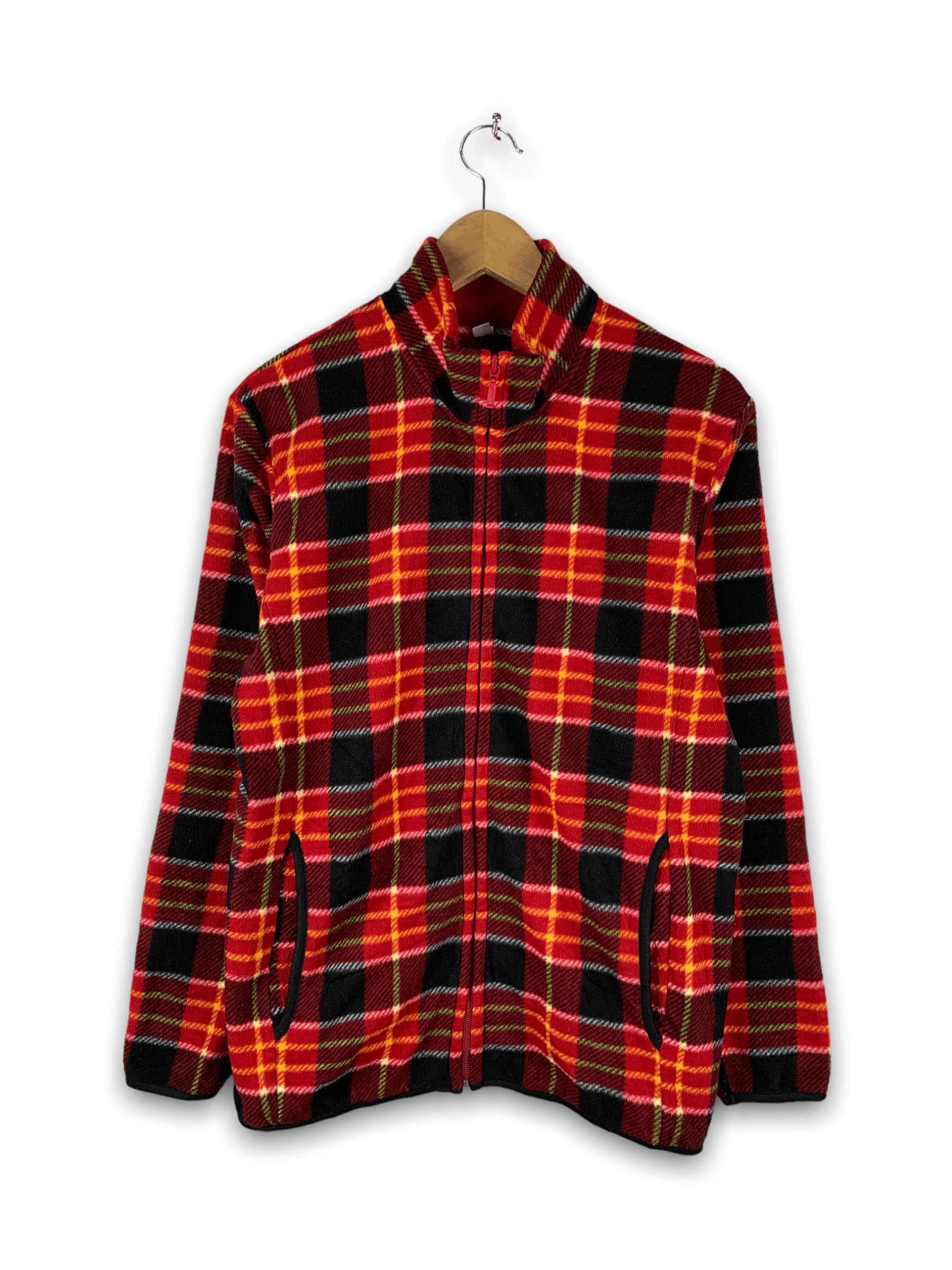 Japanese Brand ❄️Uniqlo Checkered Plaid Fleece Jacket Size US M / EU 48-50 / 2 - 1 Thumbnail