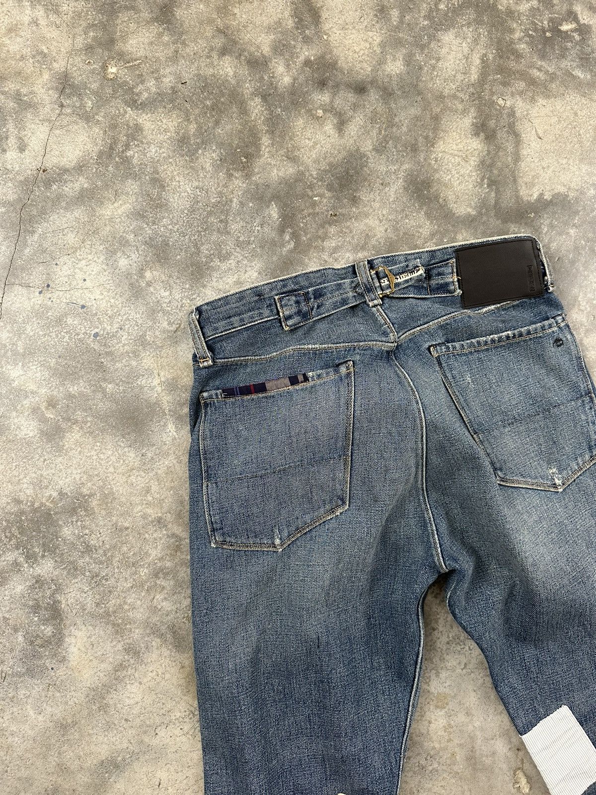 Rag & Bone Rag and Bone Patchwork Crust + Piping Logo Raw Hem Denim 30 Size US 30 / EU 46 - 8 Thumbnail