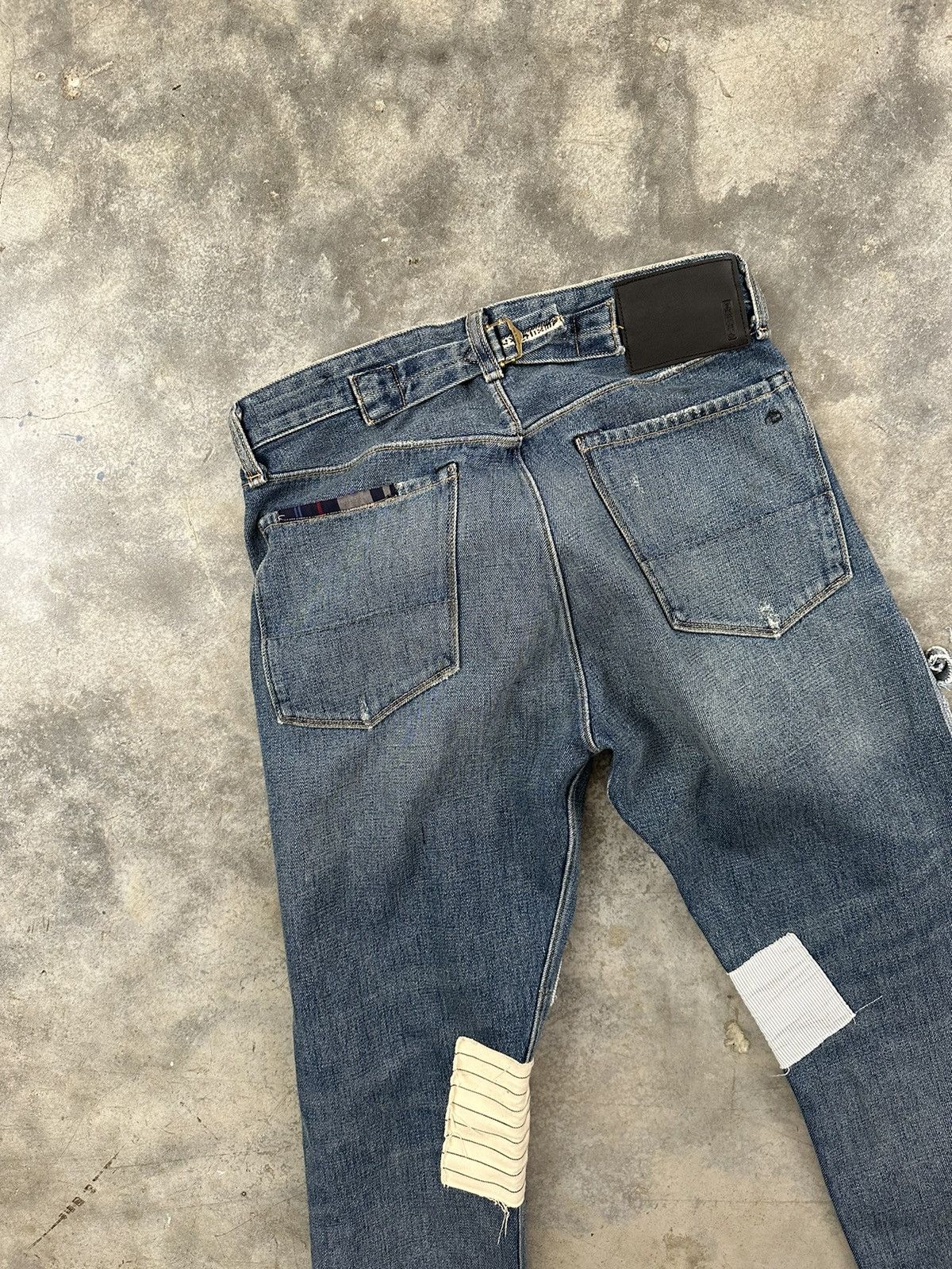 Rag & Bone Rag and Bone Patchwork Crust + Piping Logo Raw Hem Denim 30 Size US 30 / EU 46 - 7 Thumbnail