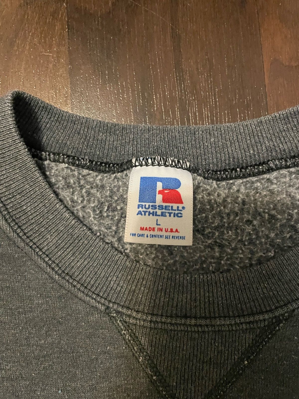 Russell Athletic Vintage Russell crewneck dark gray Size US L / EU 52-54 / 3 - 3 Thumbnail