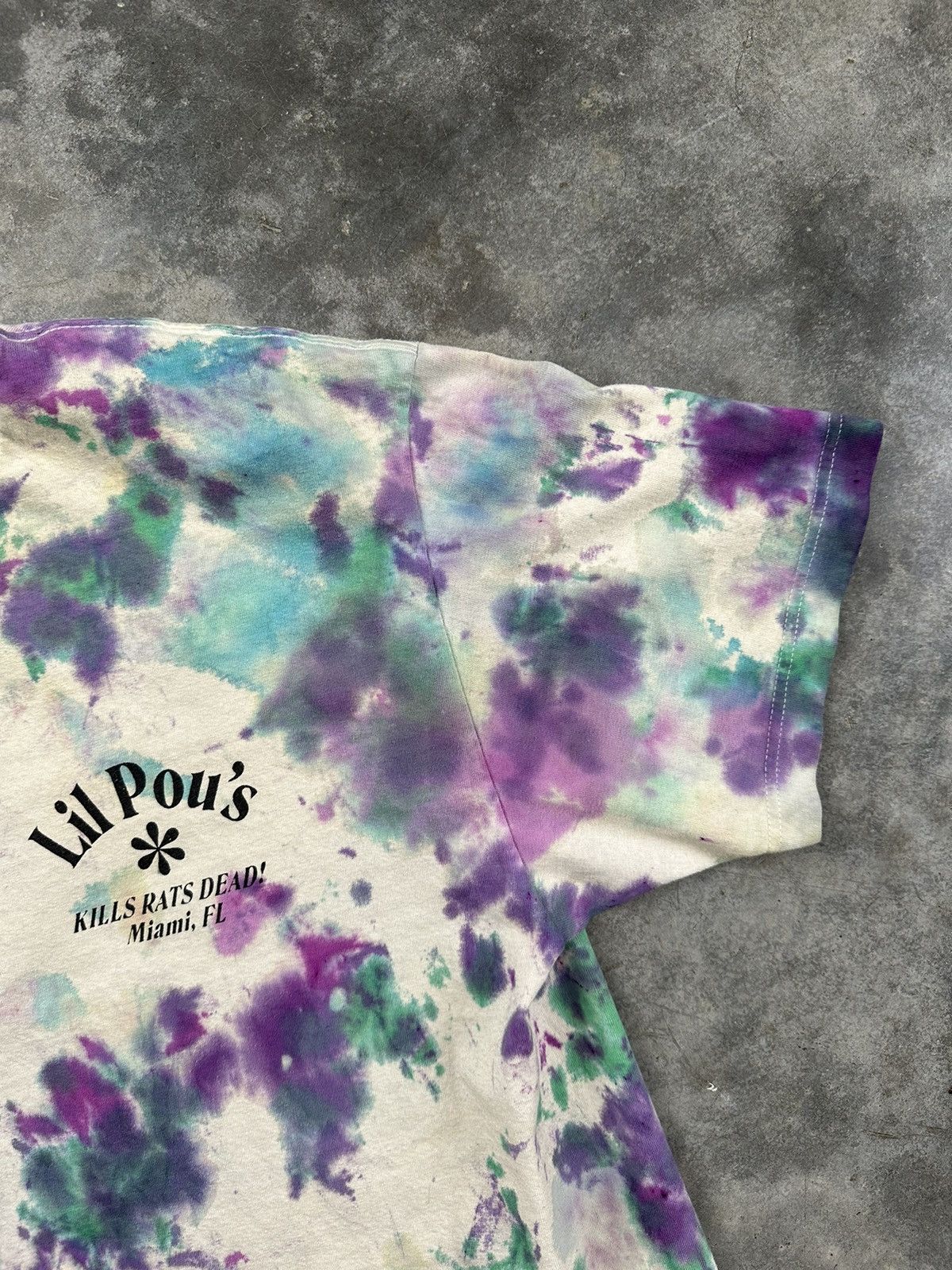 G59 Records Pouya Lil Pou's Extermination Service Kill Rats Tie Dye Tee Size US XL / EU 56 / 4 - 5 Thumbnail