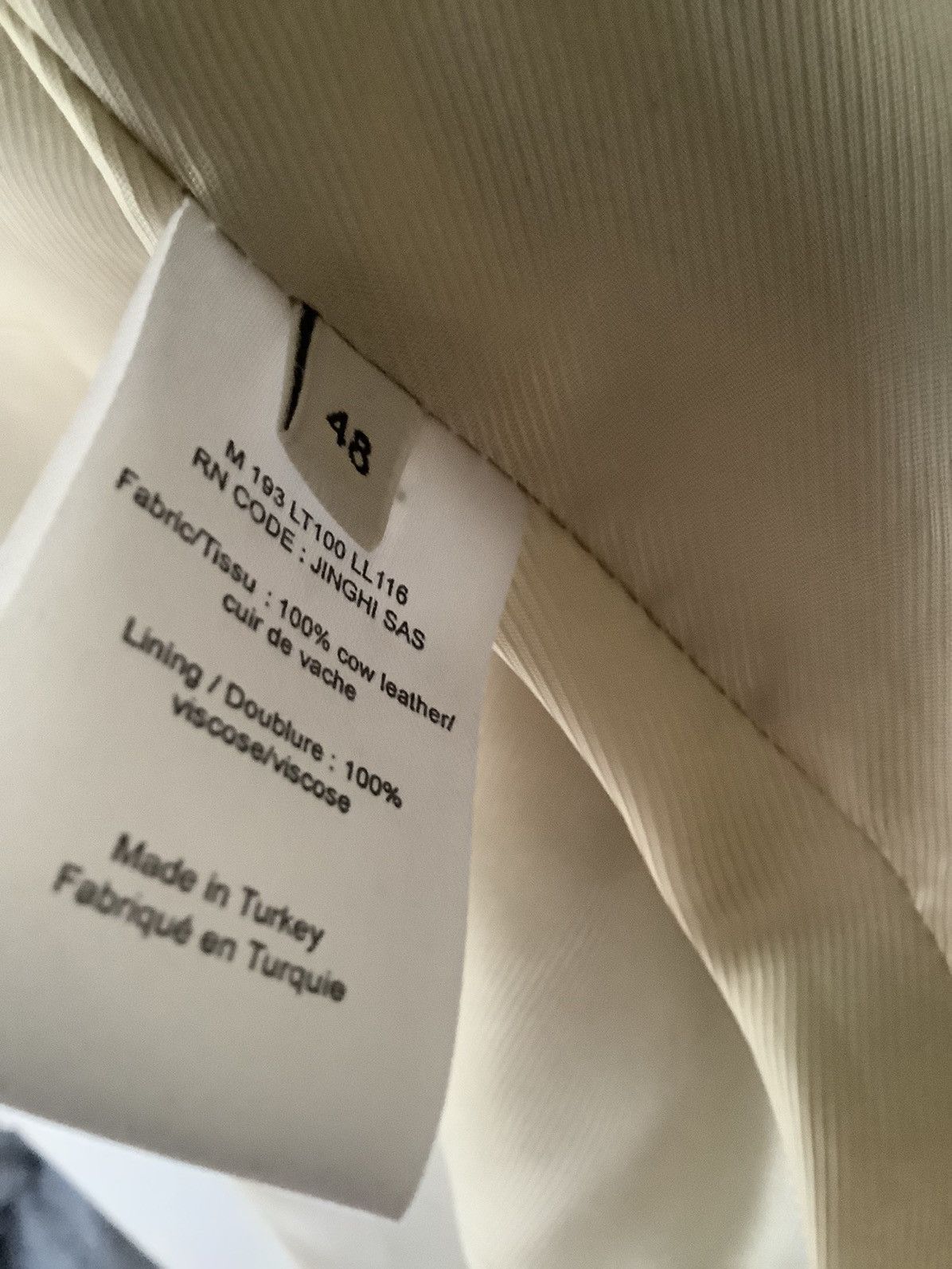 Lemaire White Leather Shirt/Jacket Size US M / EU 48-50 / 2 - 4 Thumbnail