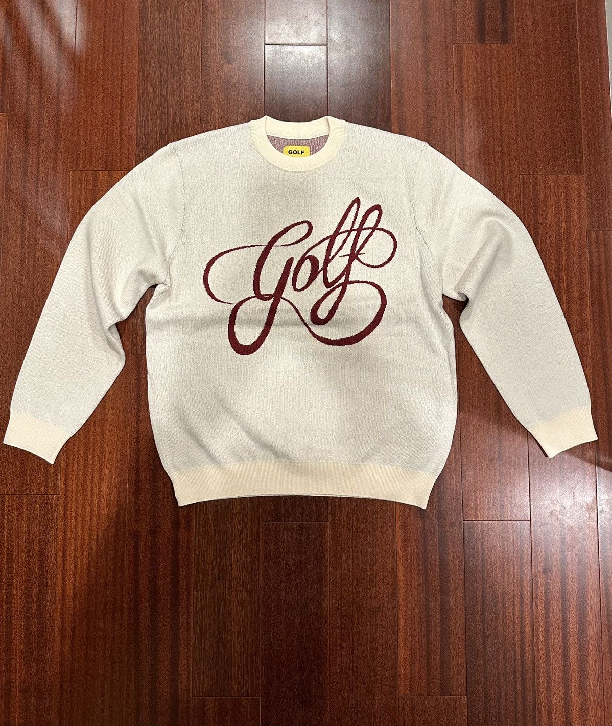 Golf Wang Golf Wang Script Sweater - Cream | Grailed